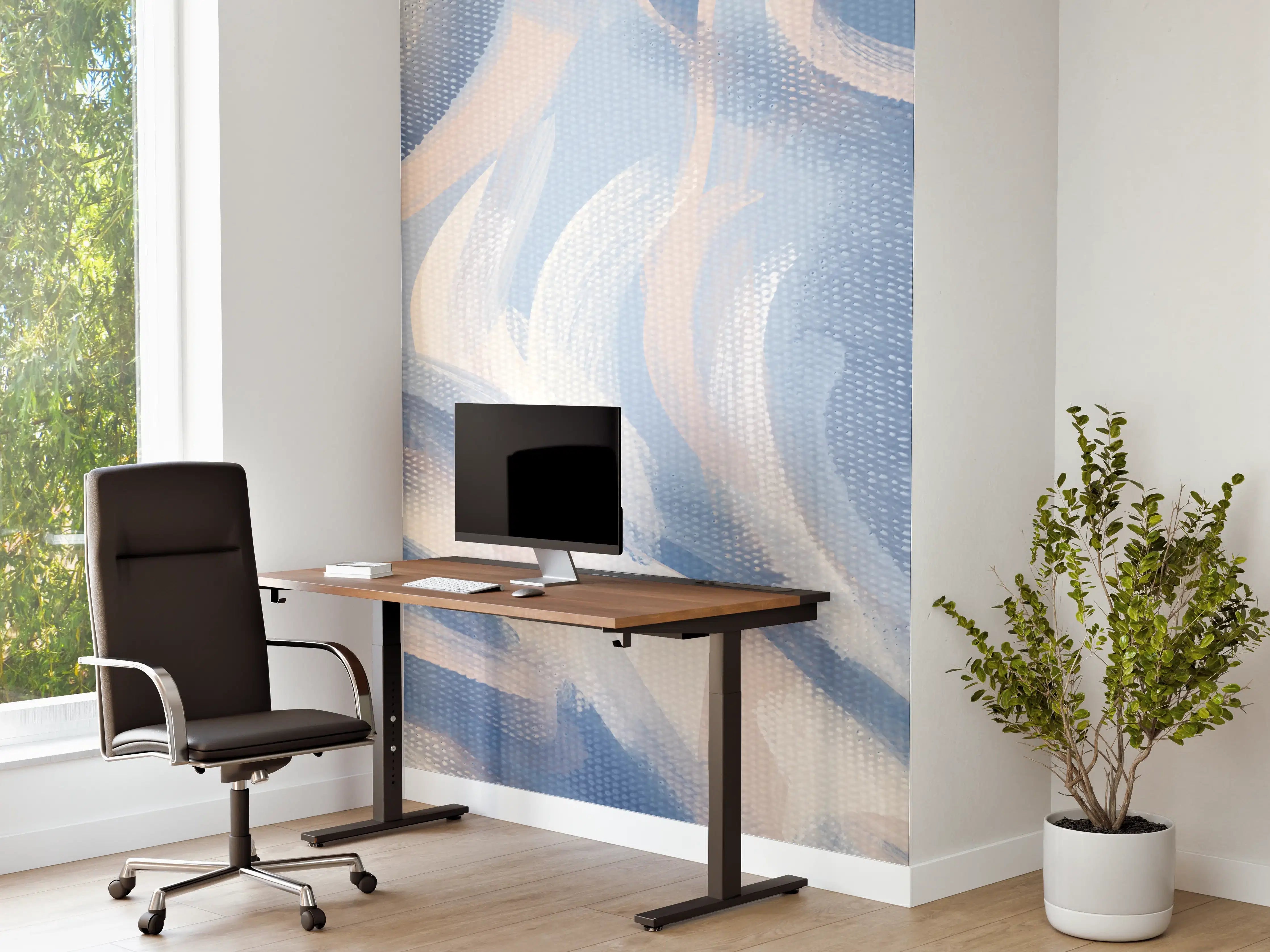Büro Wandgestaltung - Abstrakte Acryl-Kunstleinwand