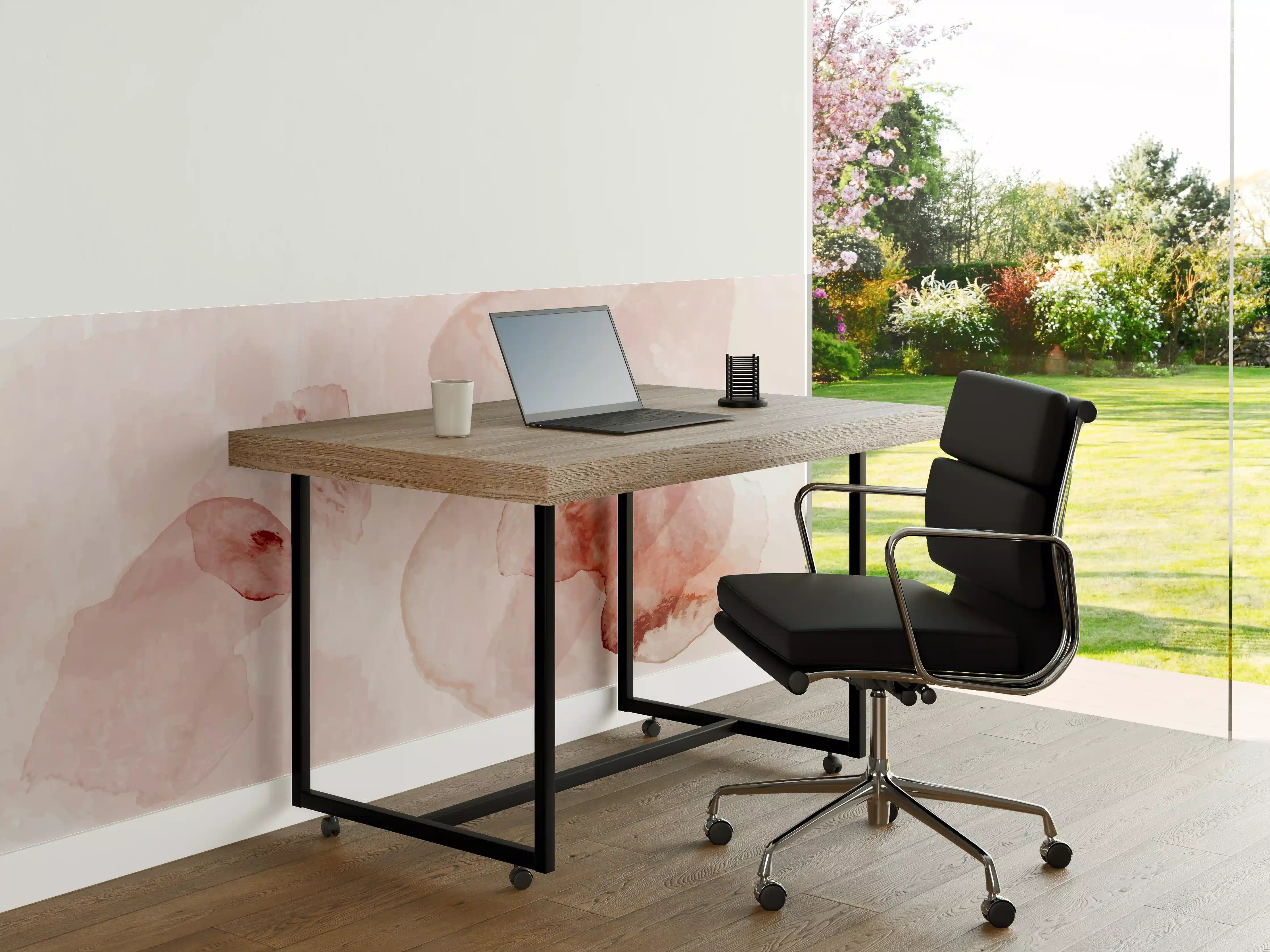 Büro Wandgestaltung - Abstrakte Aquarell Rosa Töne
