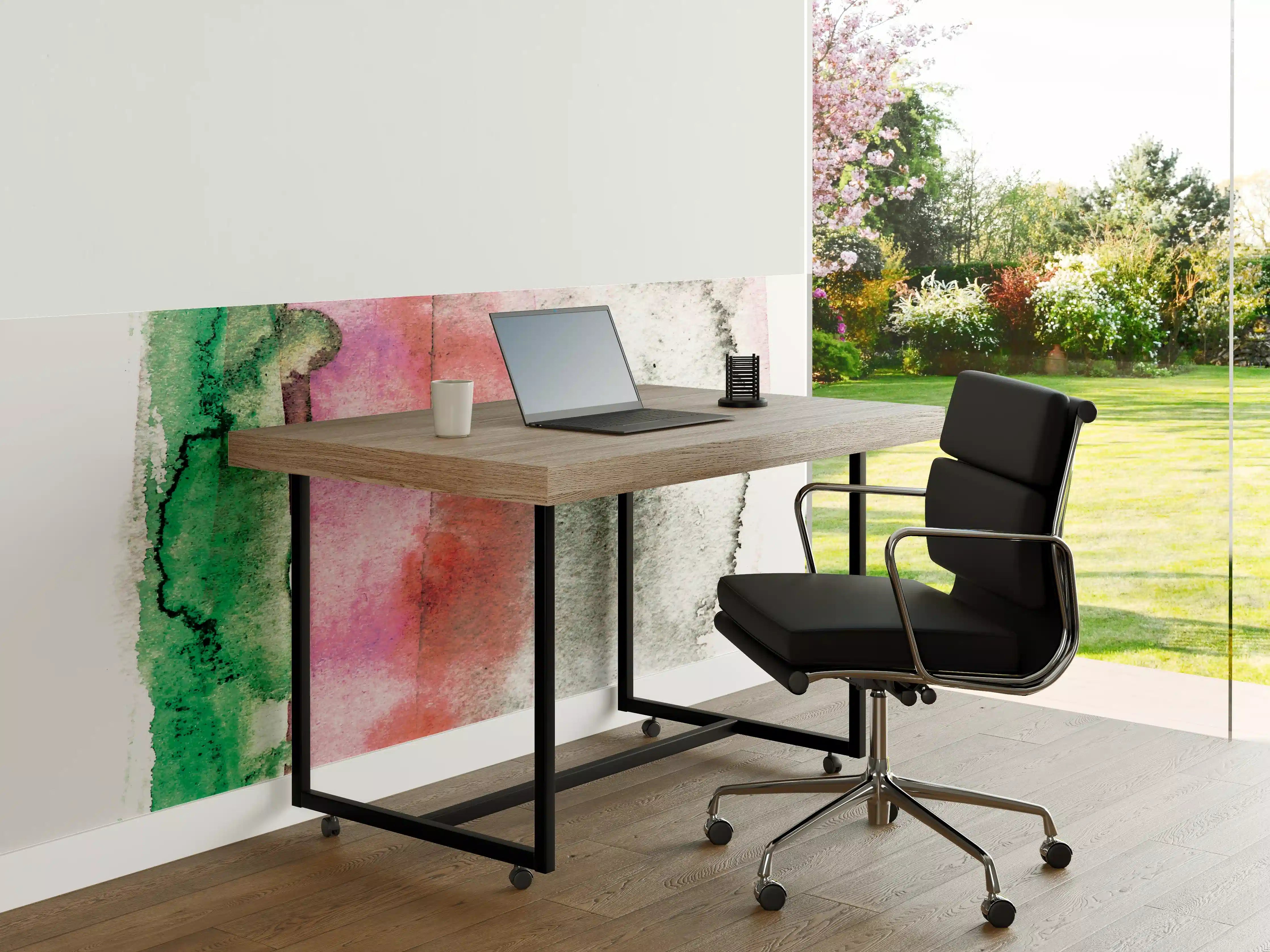 Büro Wandgestaltung - Abstrakte Aquarellfarben-Komposition