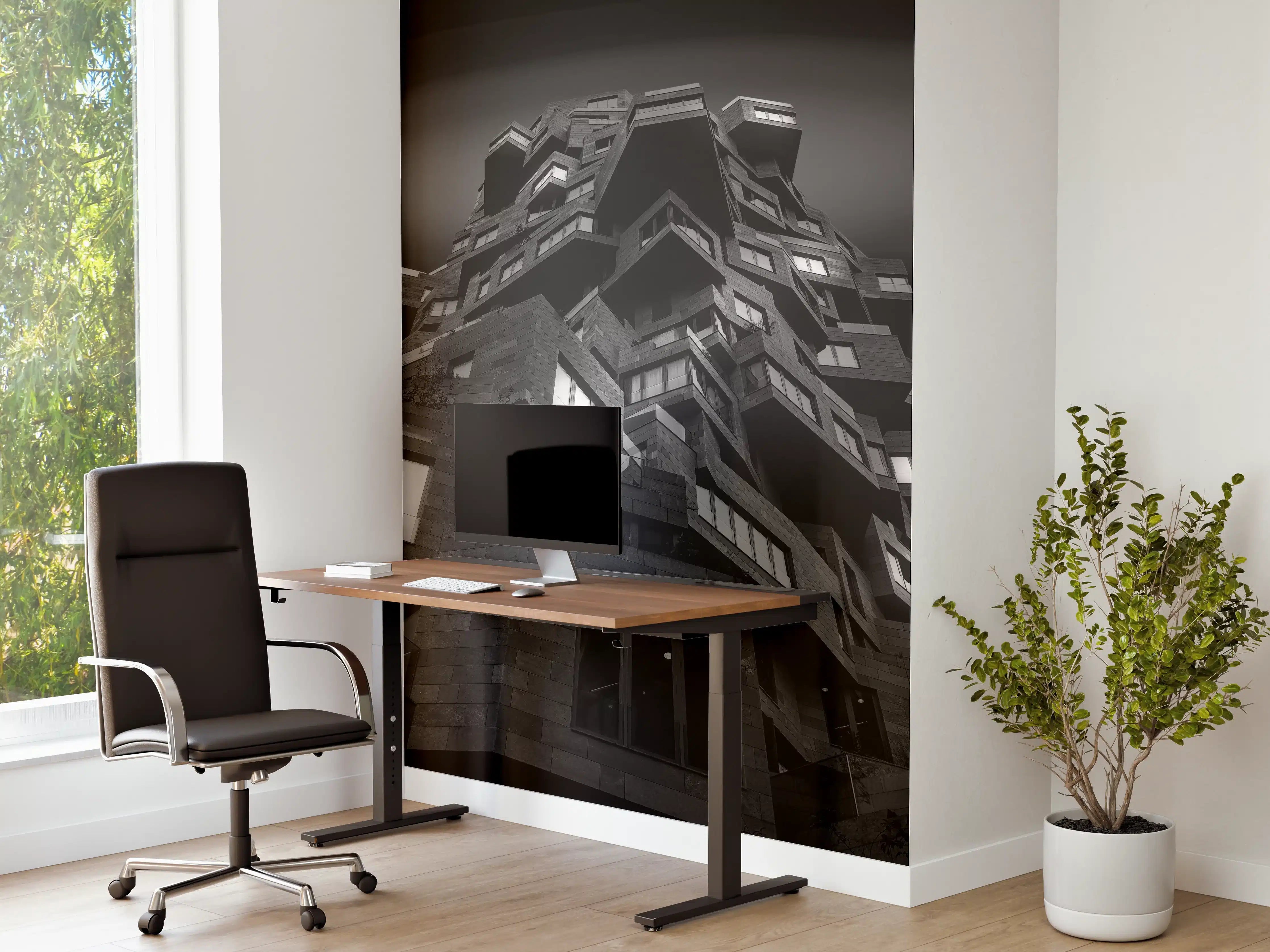 Büro Wandgestaltung - Abstrakte Architektur 