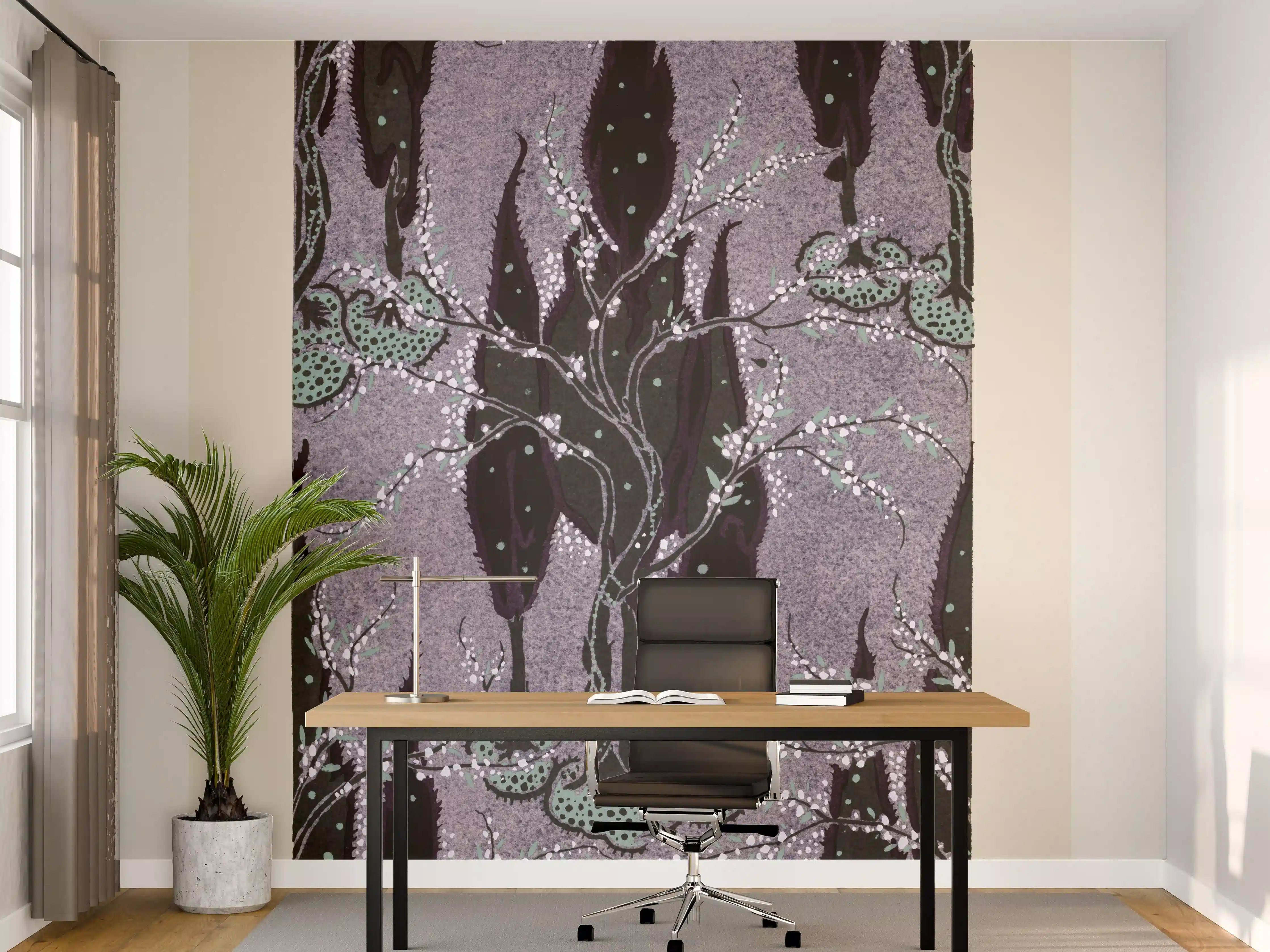 Büro Wandgestaltung - Abstrakte Bäume