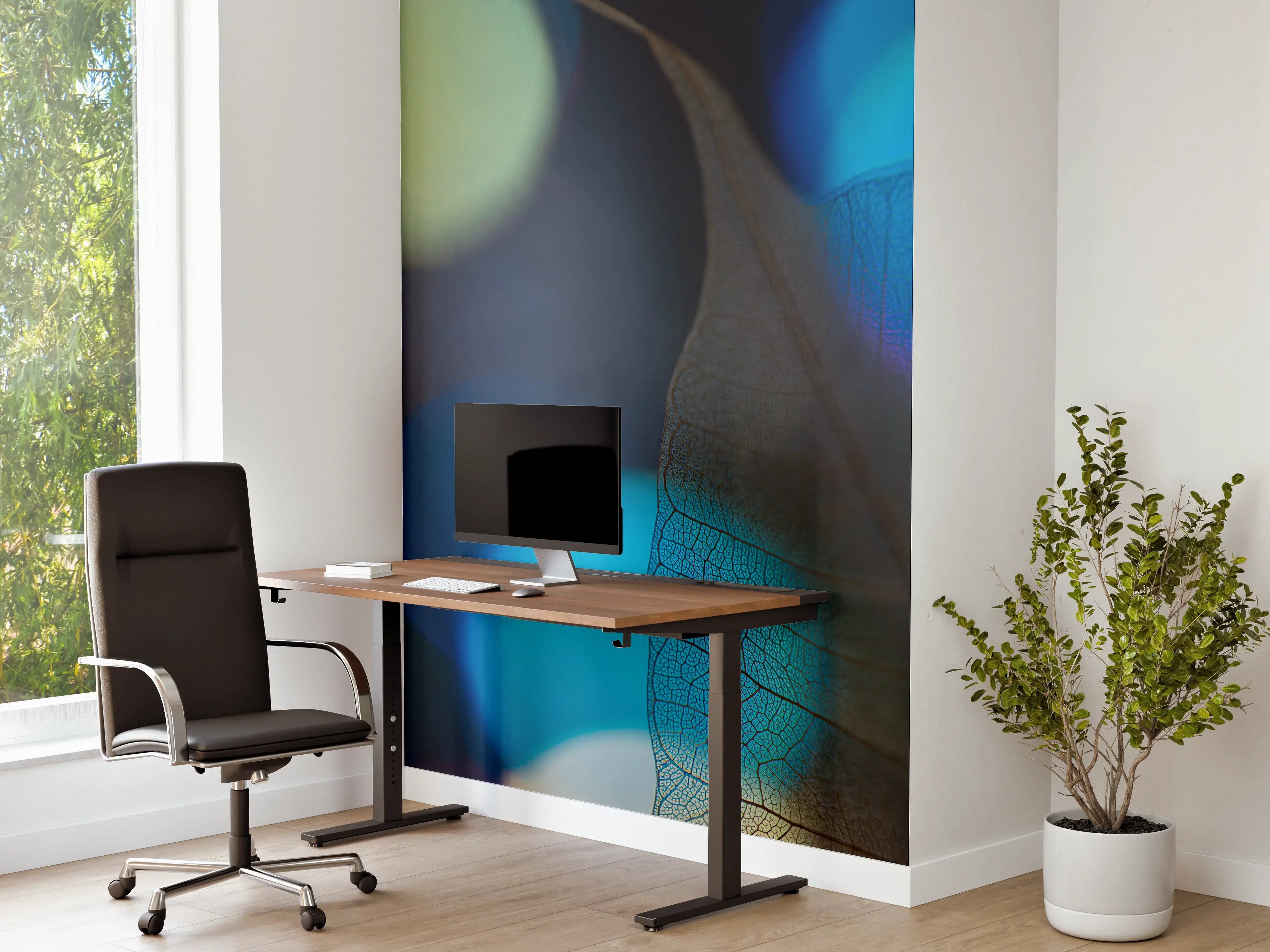 Büro Wandgestaltung - Abstrakte Blatt-Venen Textur