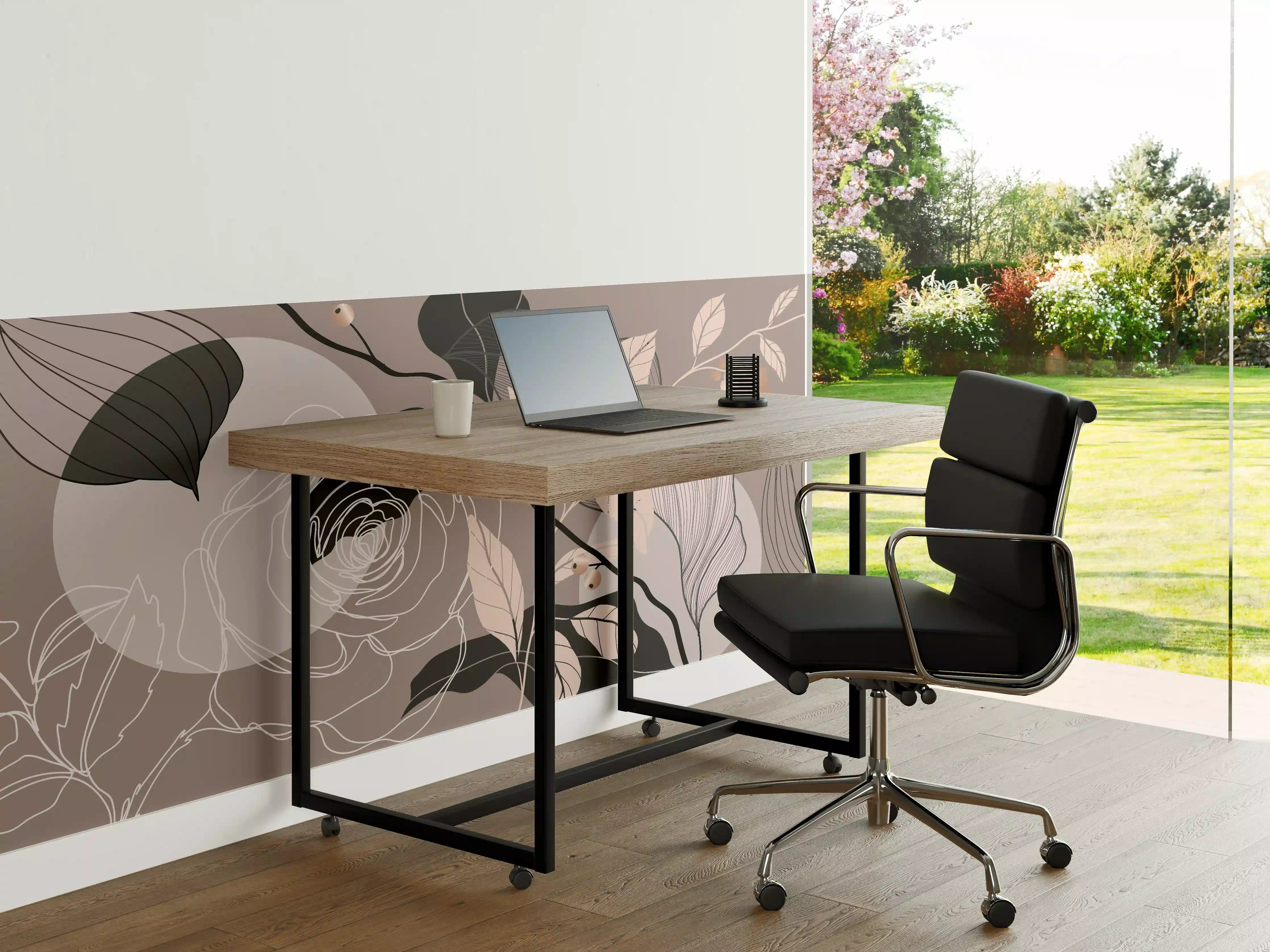 Büro Wandgestaltung - Abstrakte Blumen Illustration