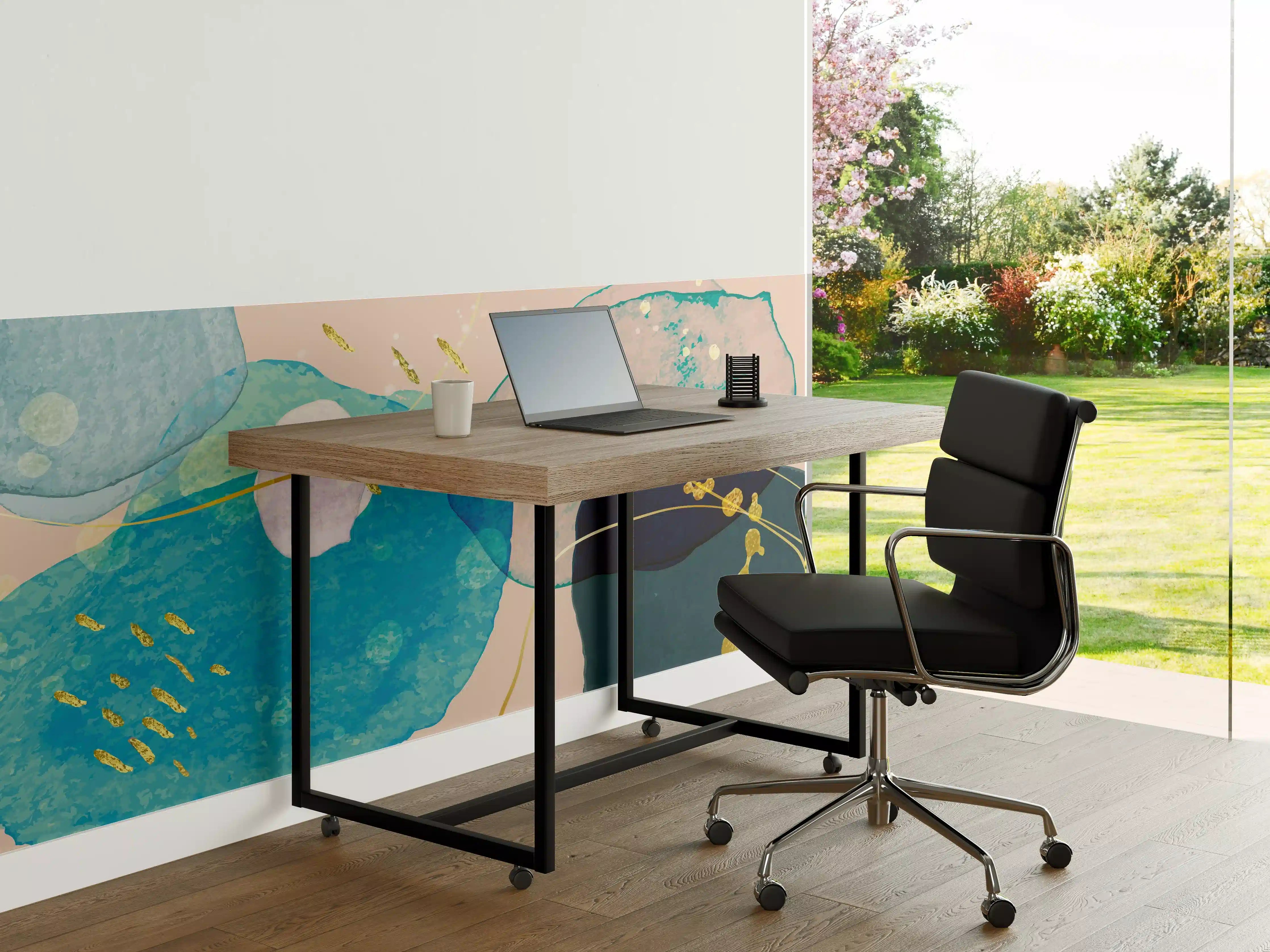 Büro Wandgestaltung - Abstrakte Farbkomposition