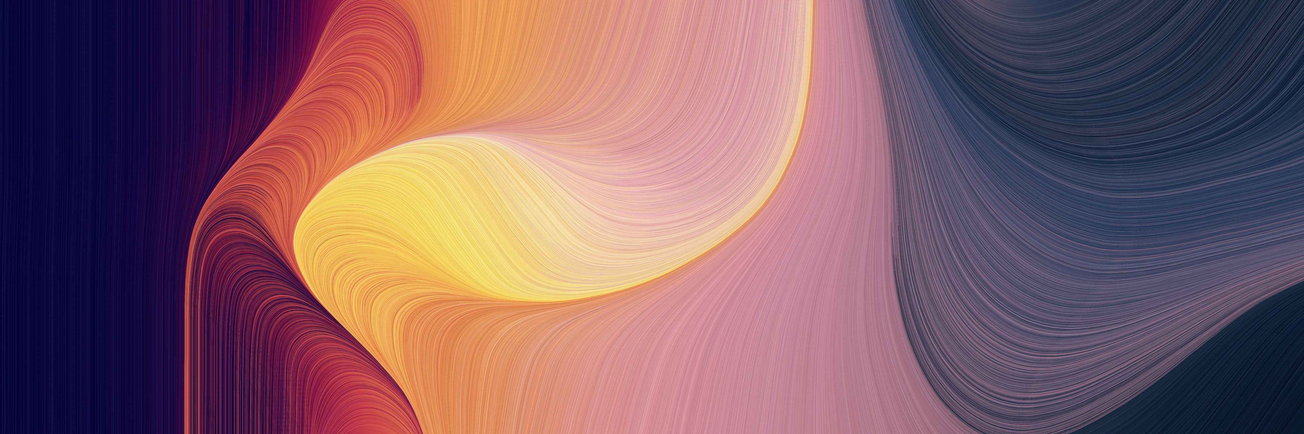 Büro Wandgestaltung-Abstrakte Farbverlaufsgrafik in warmen Tönen