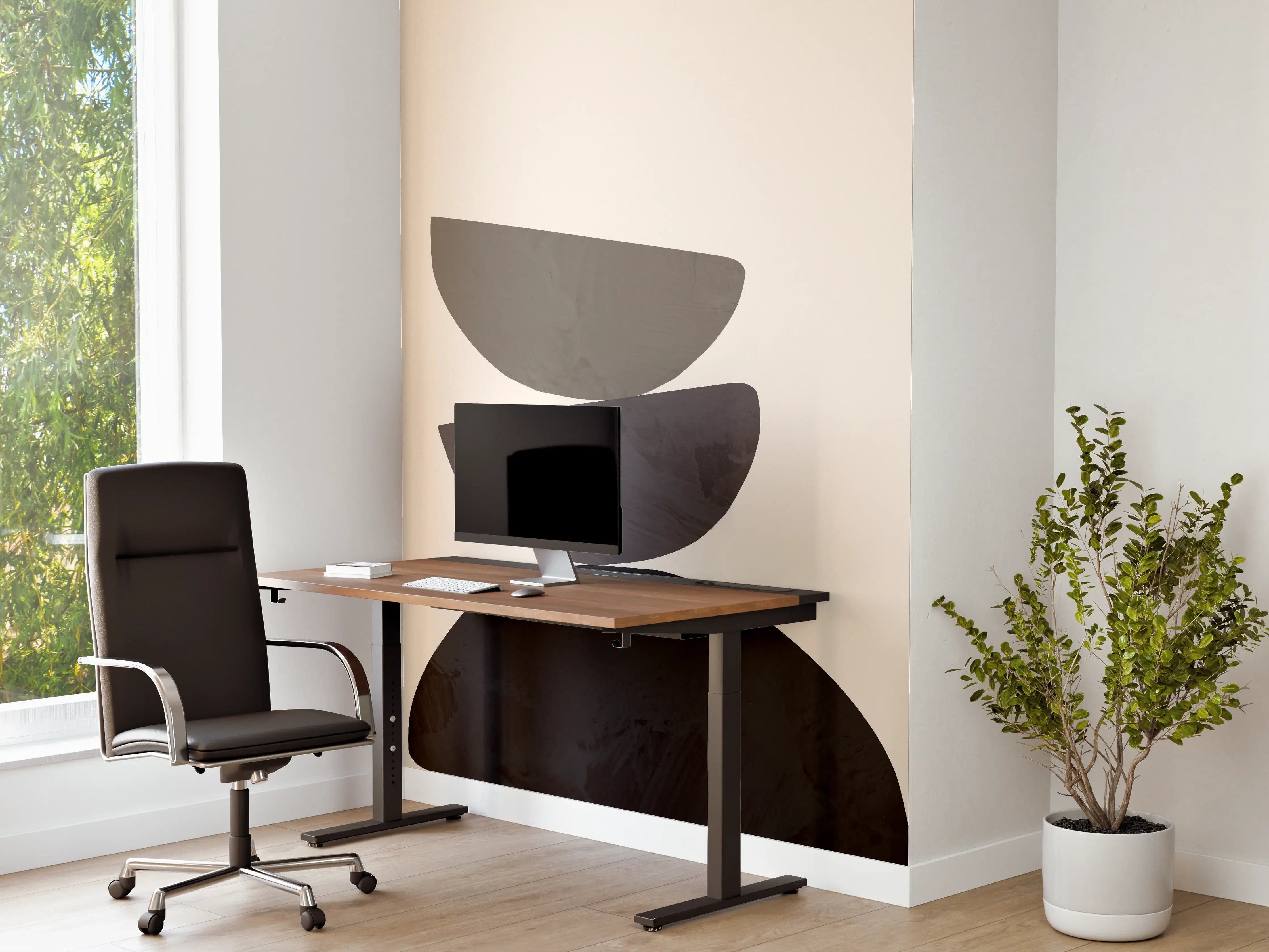 Büro Wandgestaltung - Abstrakte Geometrie Balance