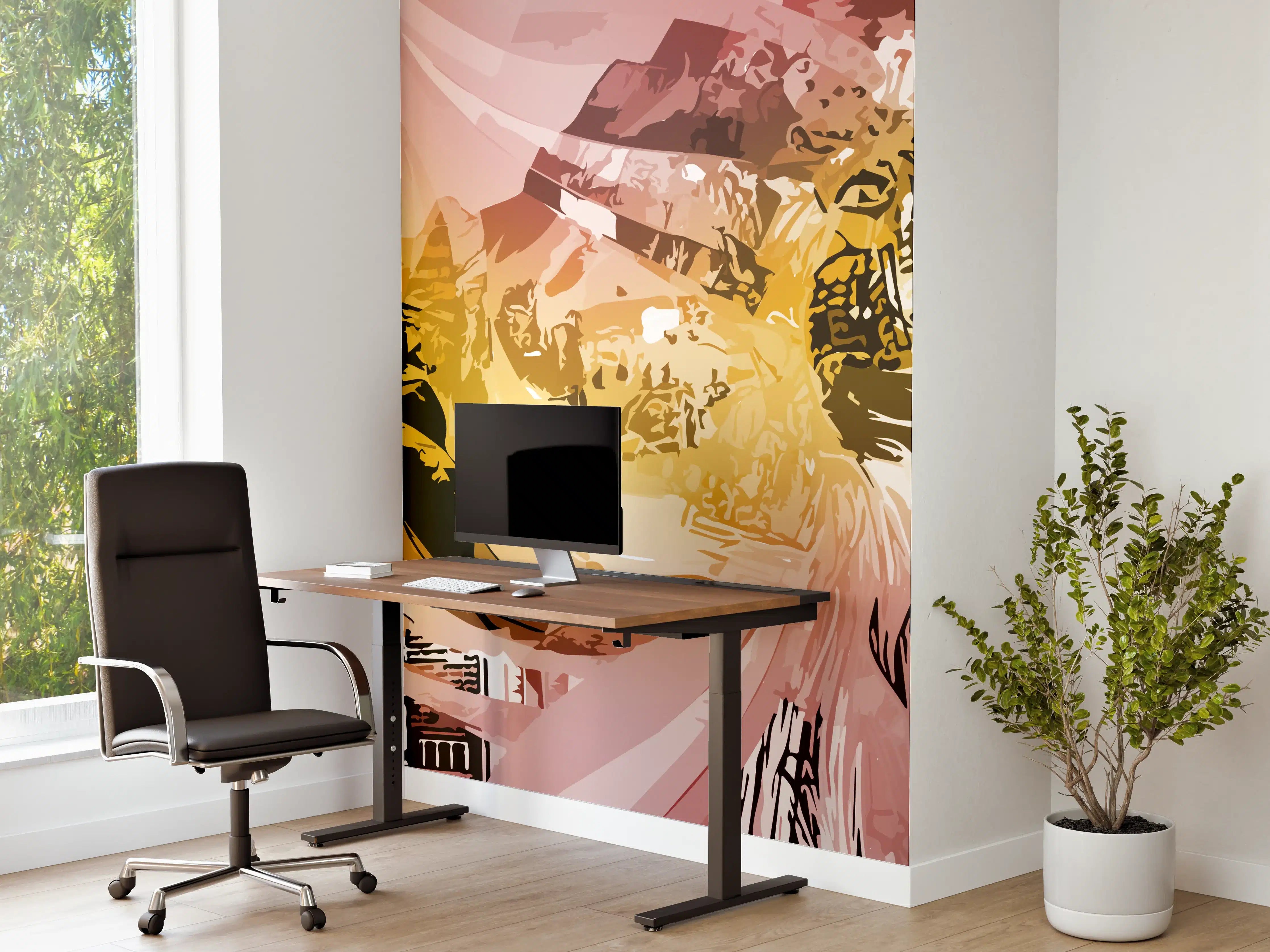 Büro Wandgestaltung - Abstrakte Geometrische Street-Art