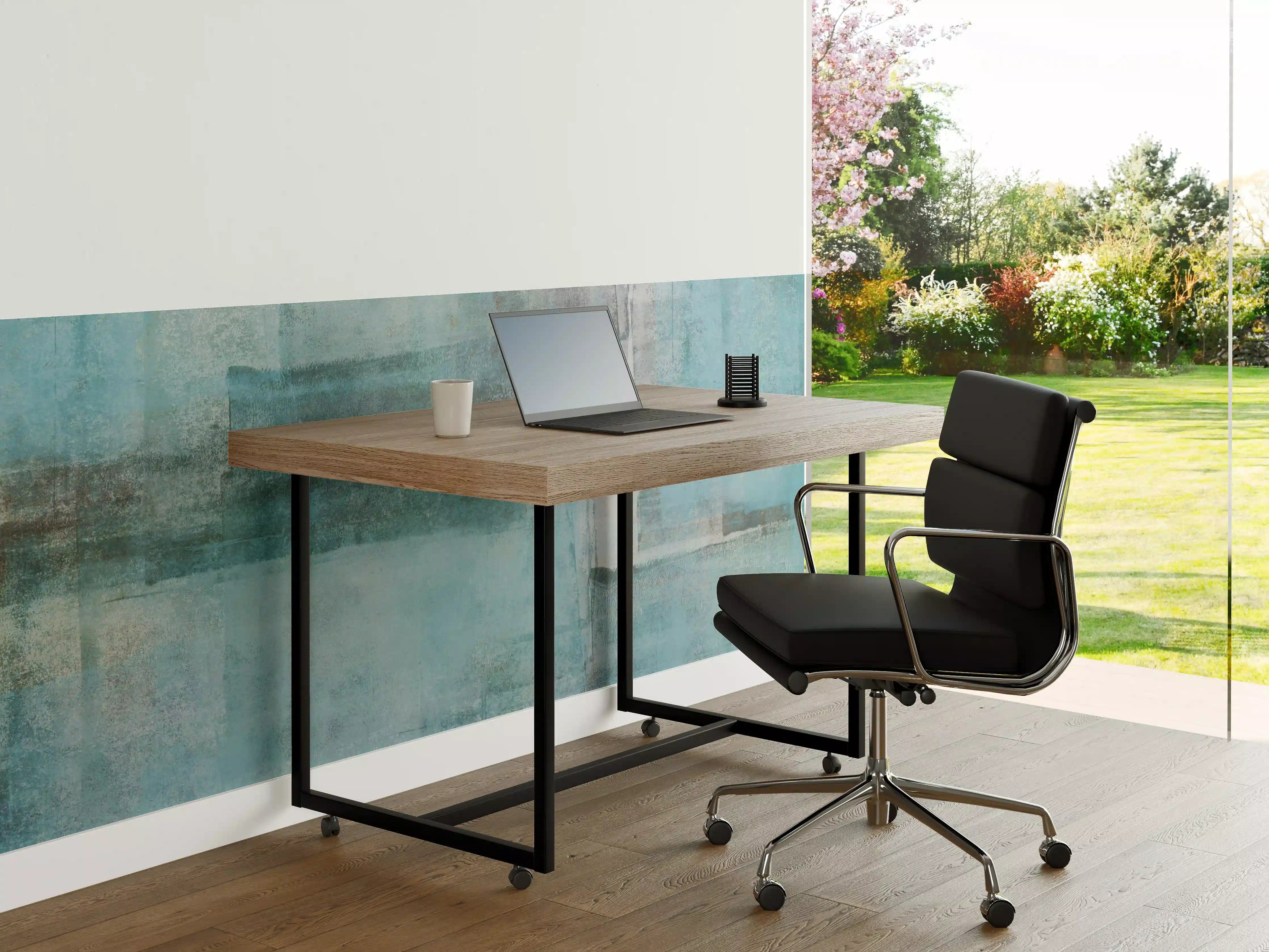 Büro Wandgestaltung - Abstrakte Grunge Textur in Blau