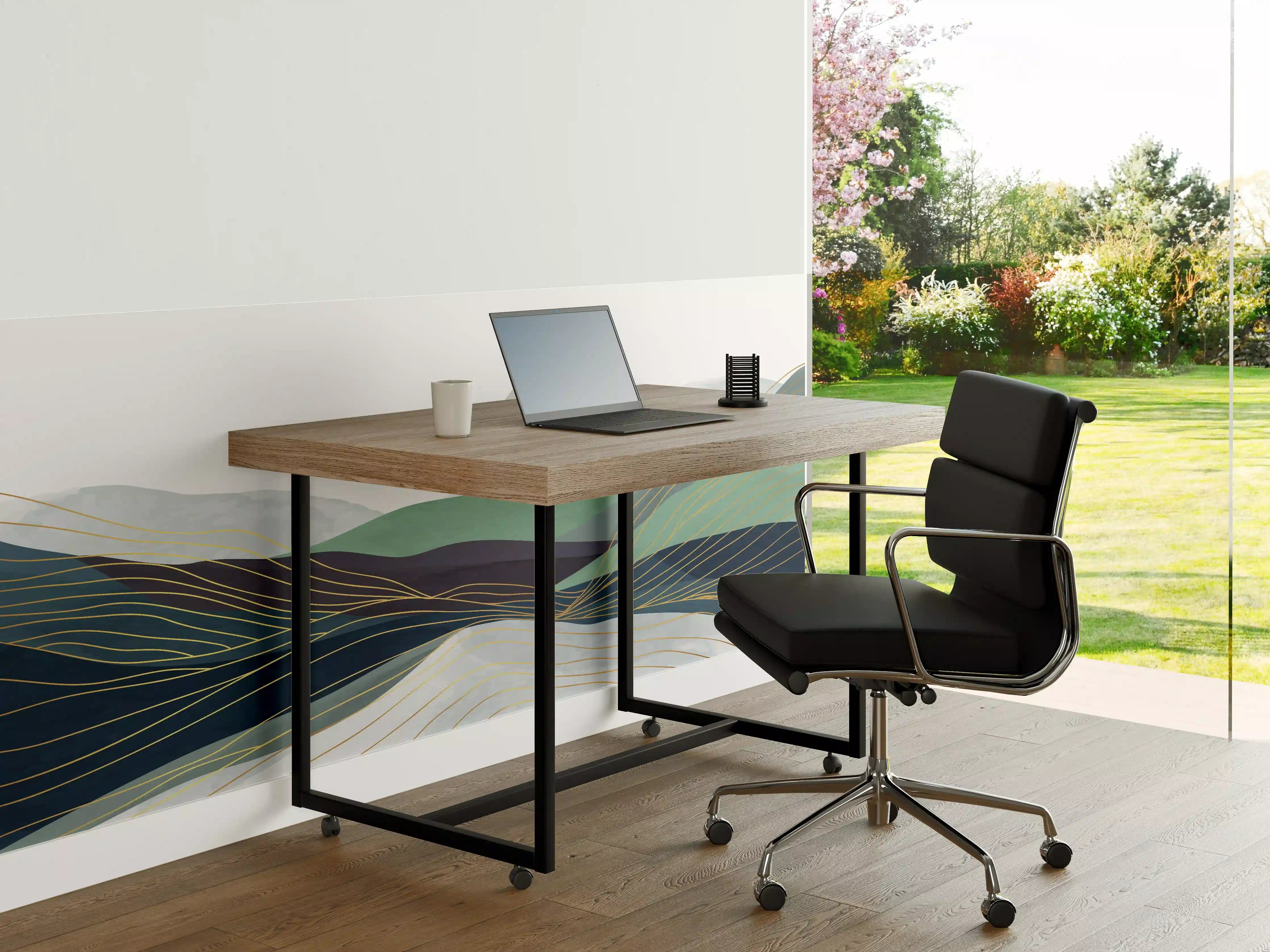 Büro Wandgestaltung - Abstrakte Hügel-Landschaft