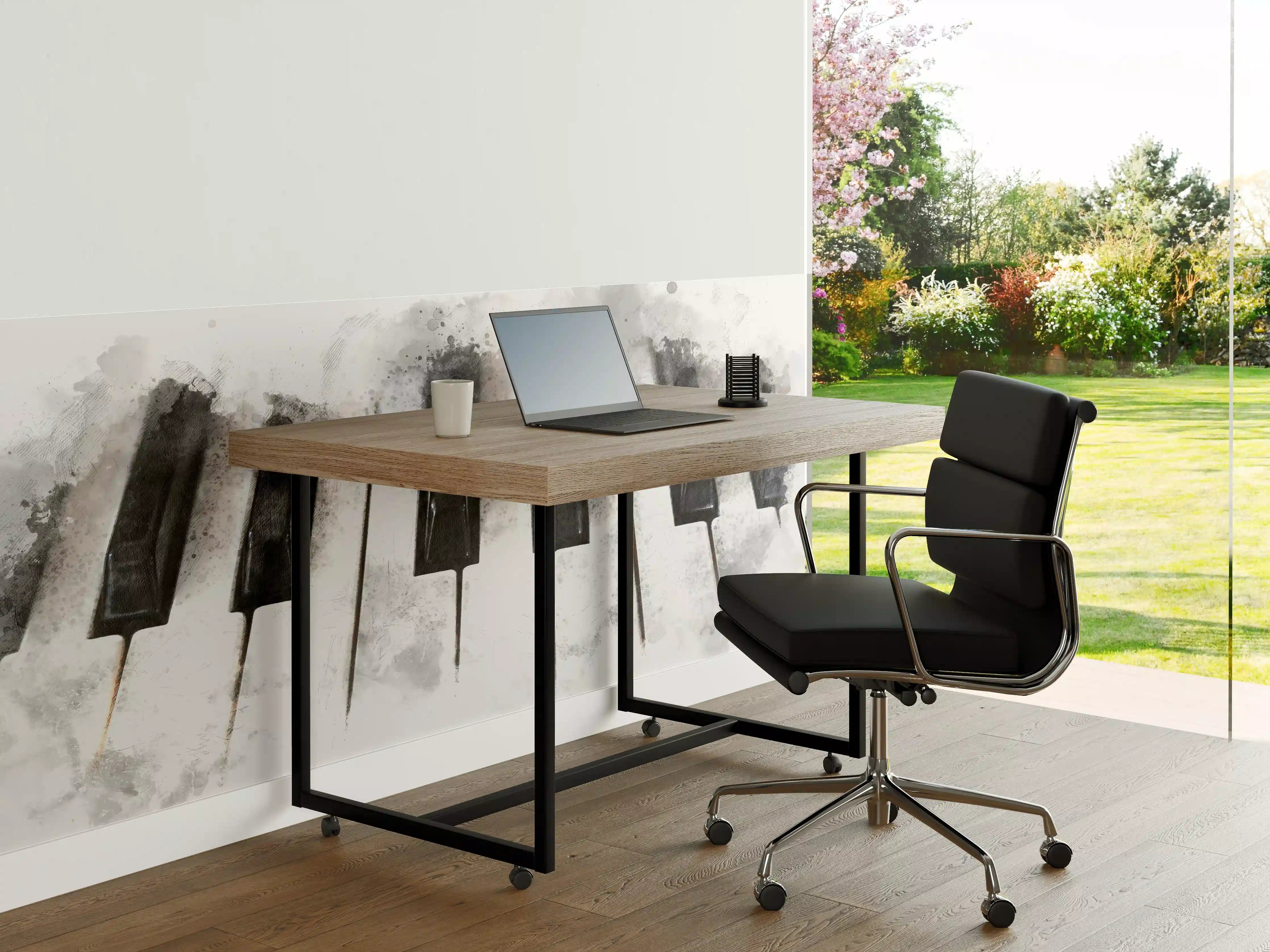 Büro Wandgestaltung - Abstrakte Klaviertastatur - Schwarz-weiß