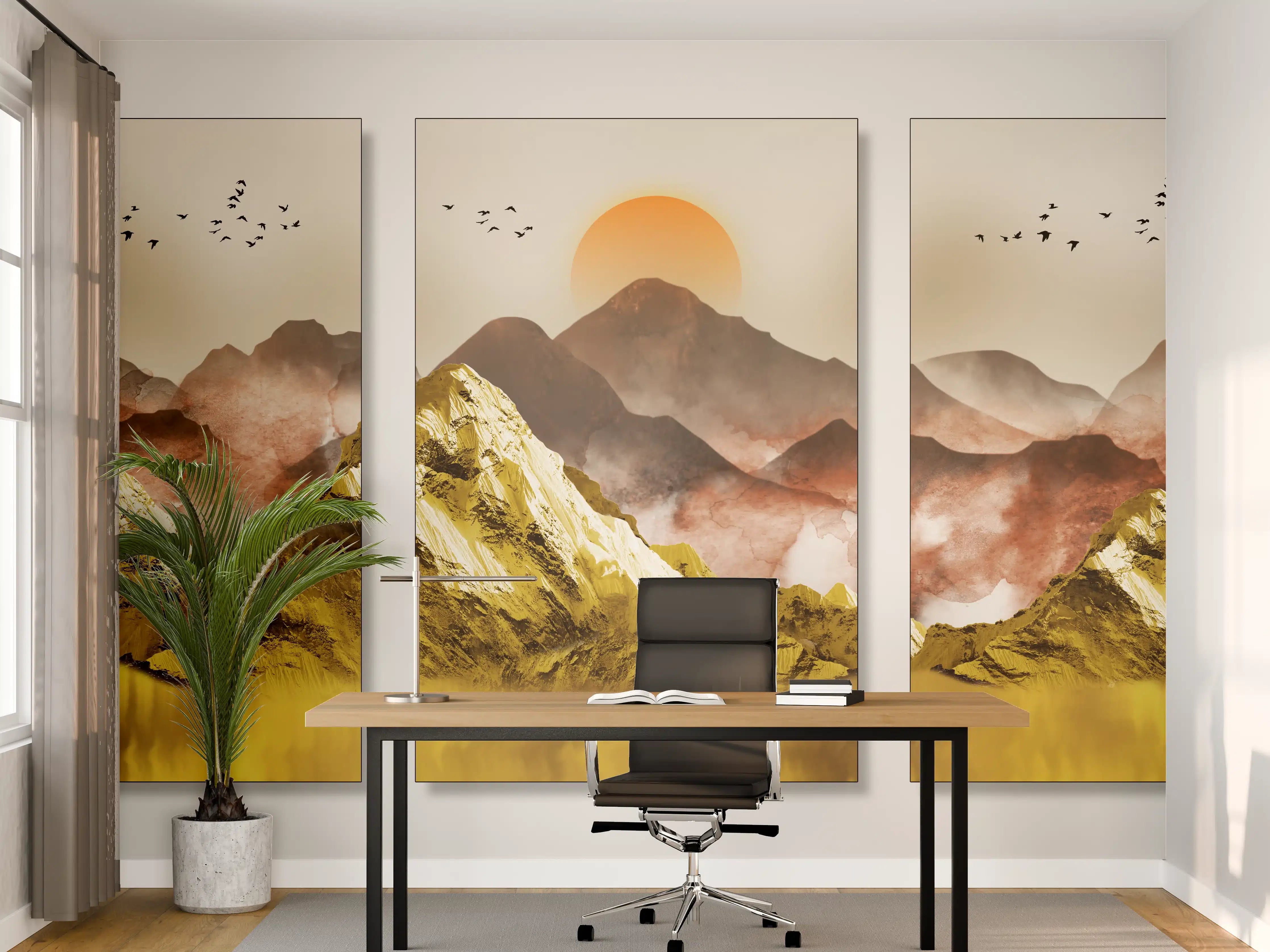 Büro Wandgestaltung - Abstrakte Landschaftsfotos - Tapete