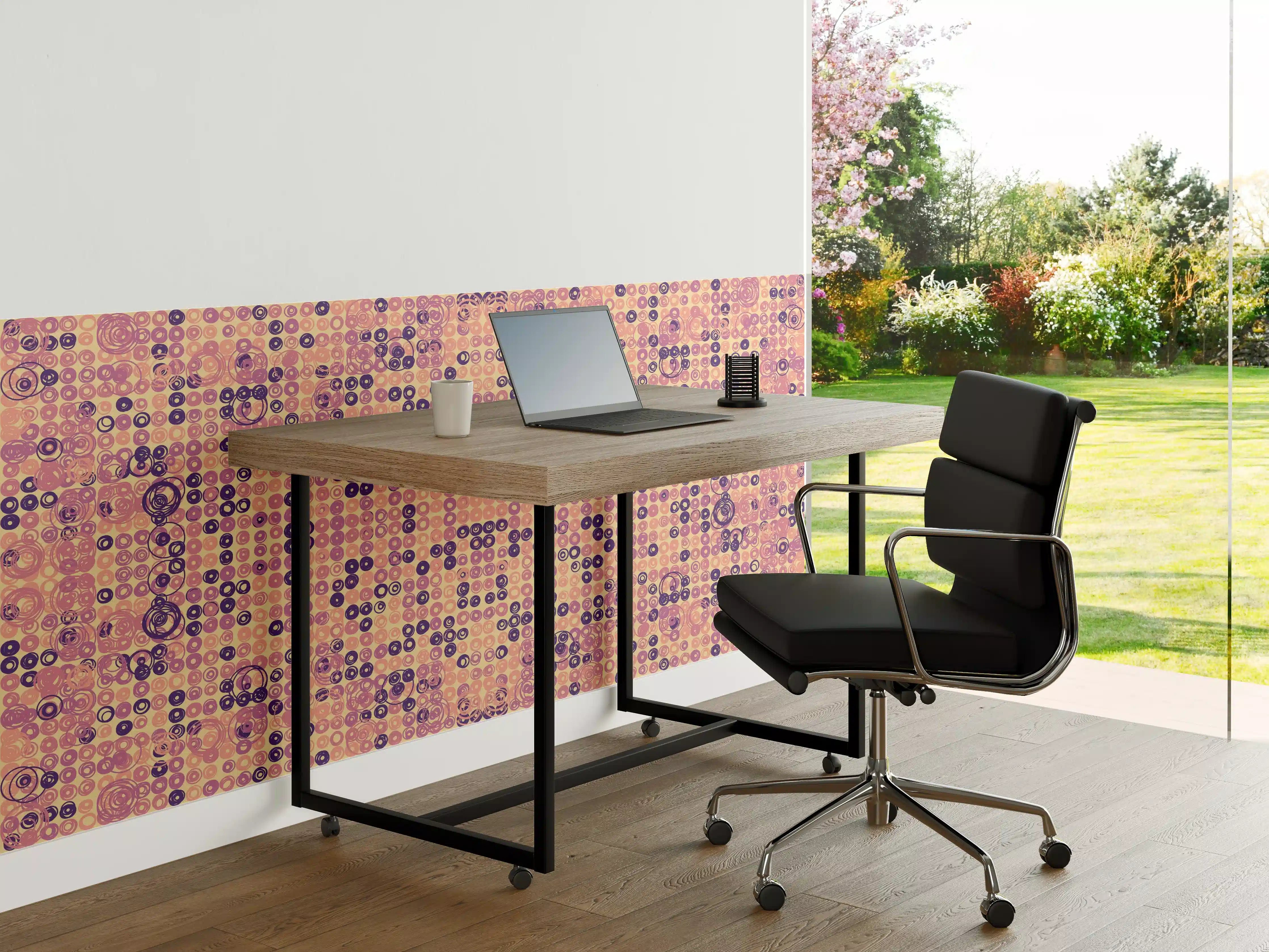 Büro Wandgestaltung - Abstrakte Musterfarbkomposition