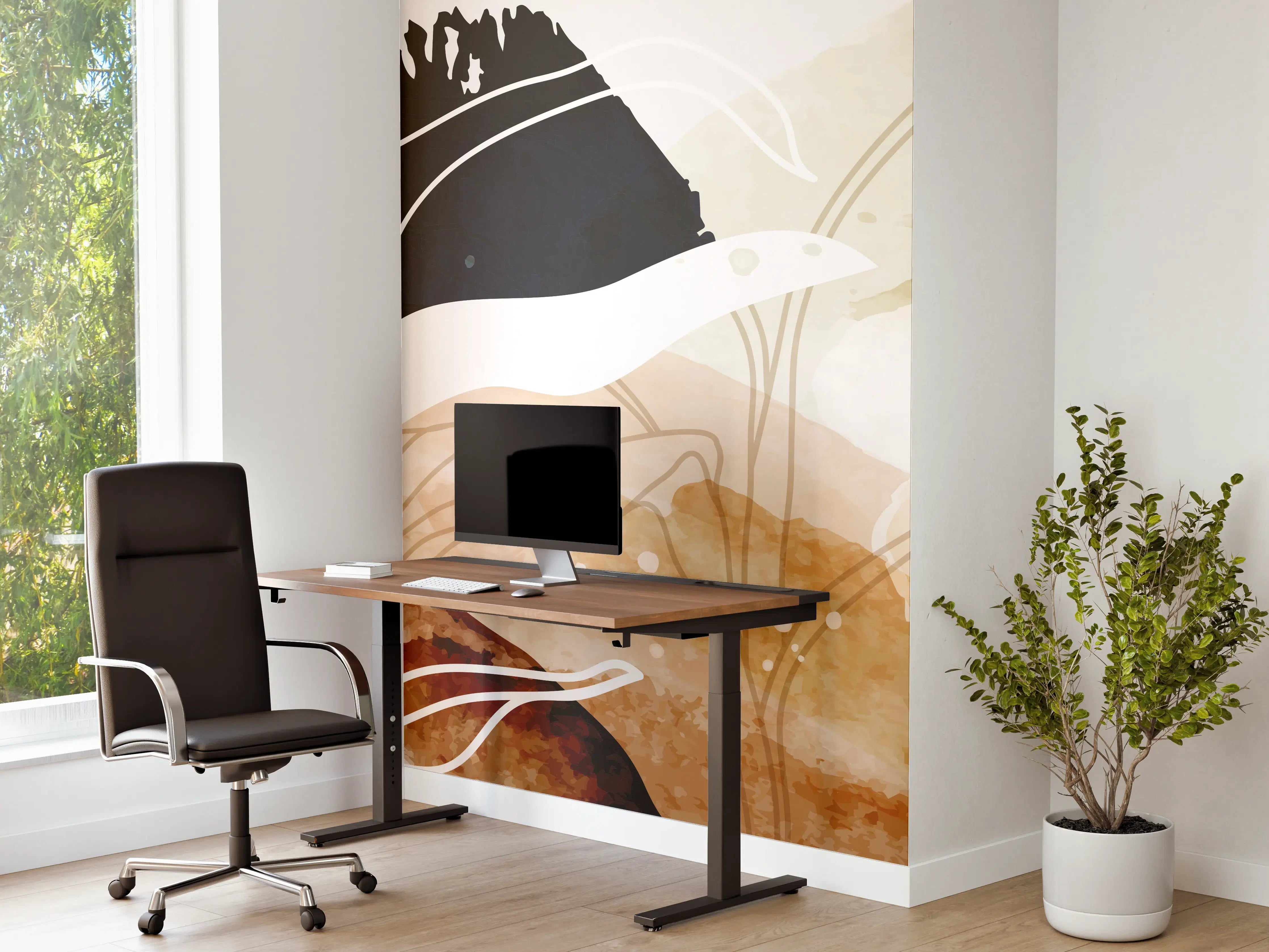 Büro Wandgestaltung - Abstrakte Natur Kunst