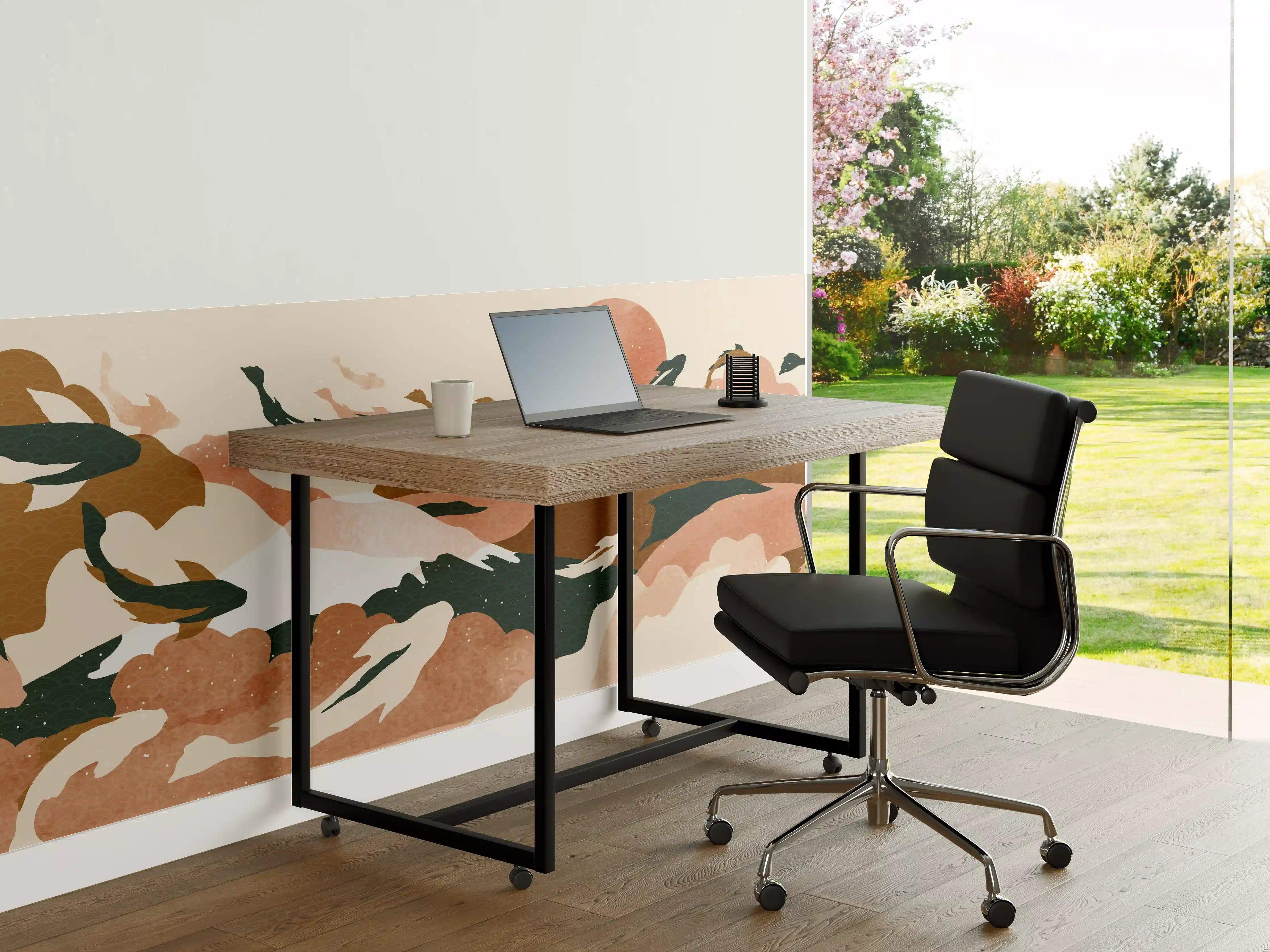 Büro Wandgestaltung - Abstrakte Natur Pastelltöne
