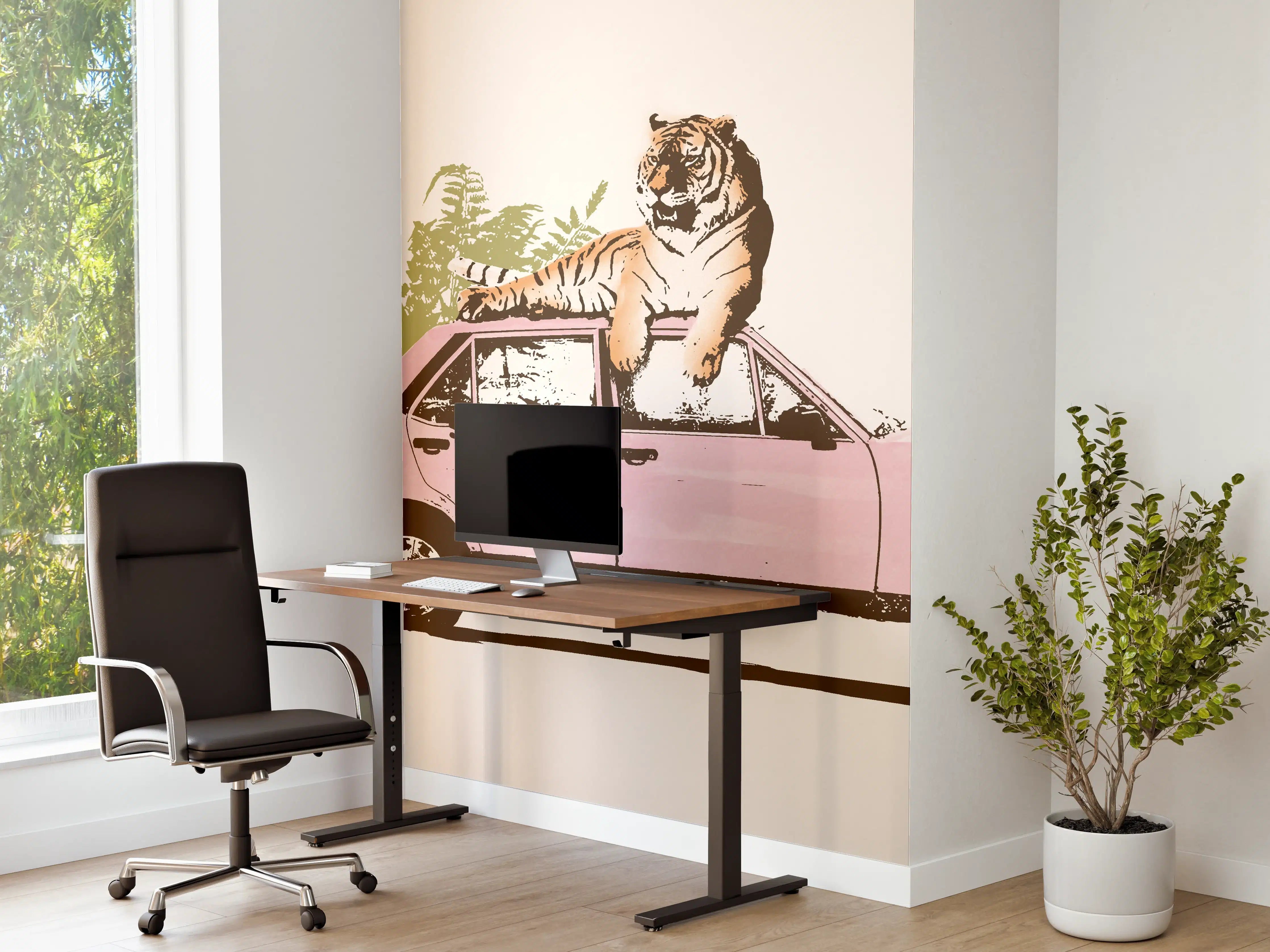 Büro Wandgestaltung - Abstrakte Zeichnung 