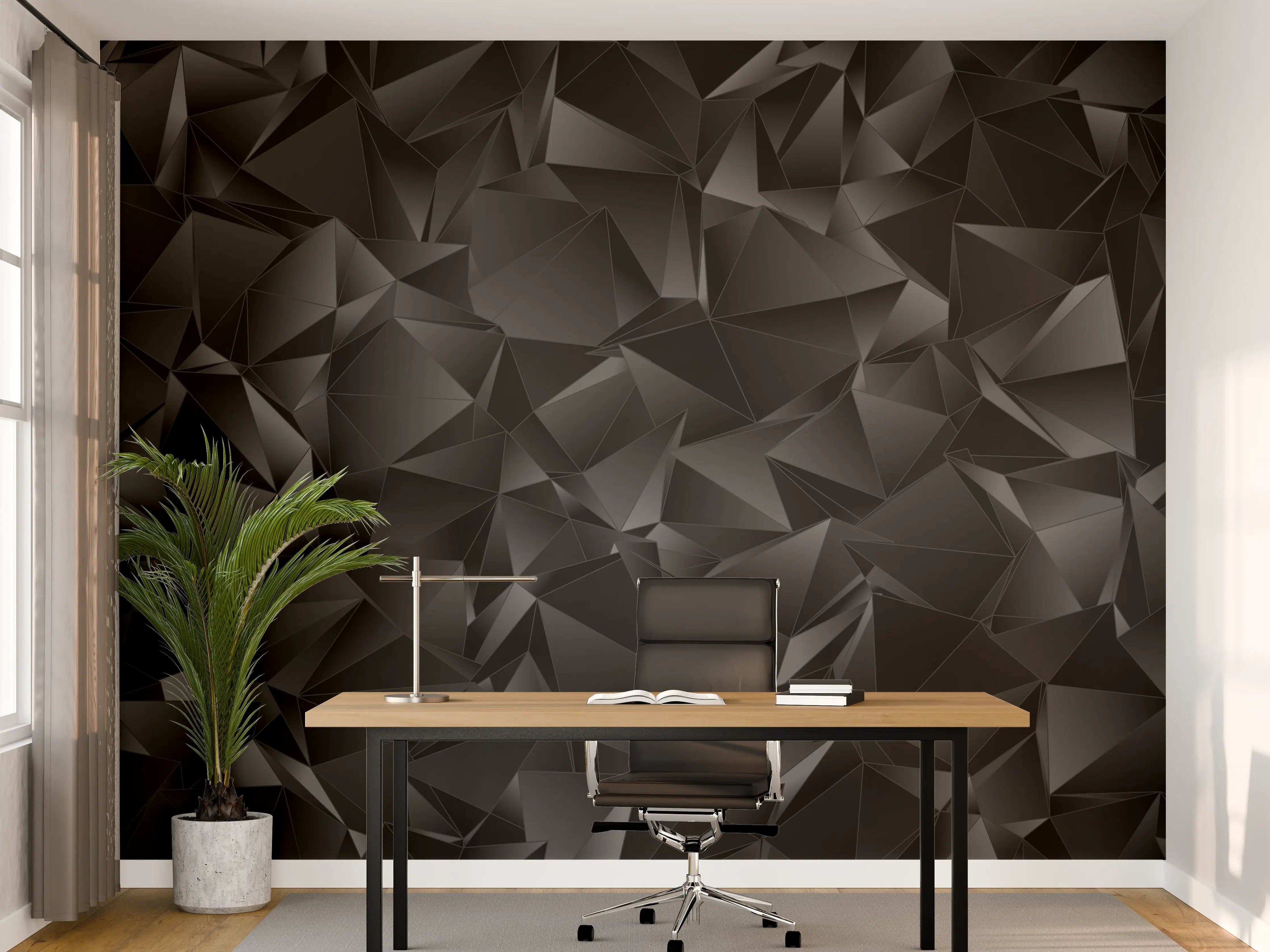 Büro Wandgestaltung - Abstrakter Hintergrund Polygonale Textur