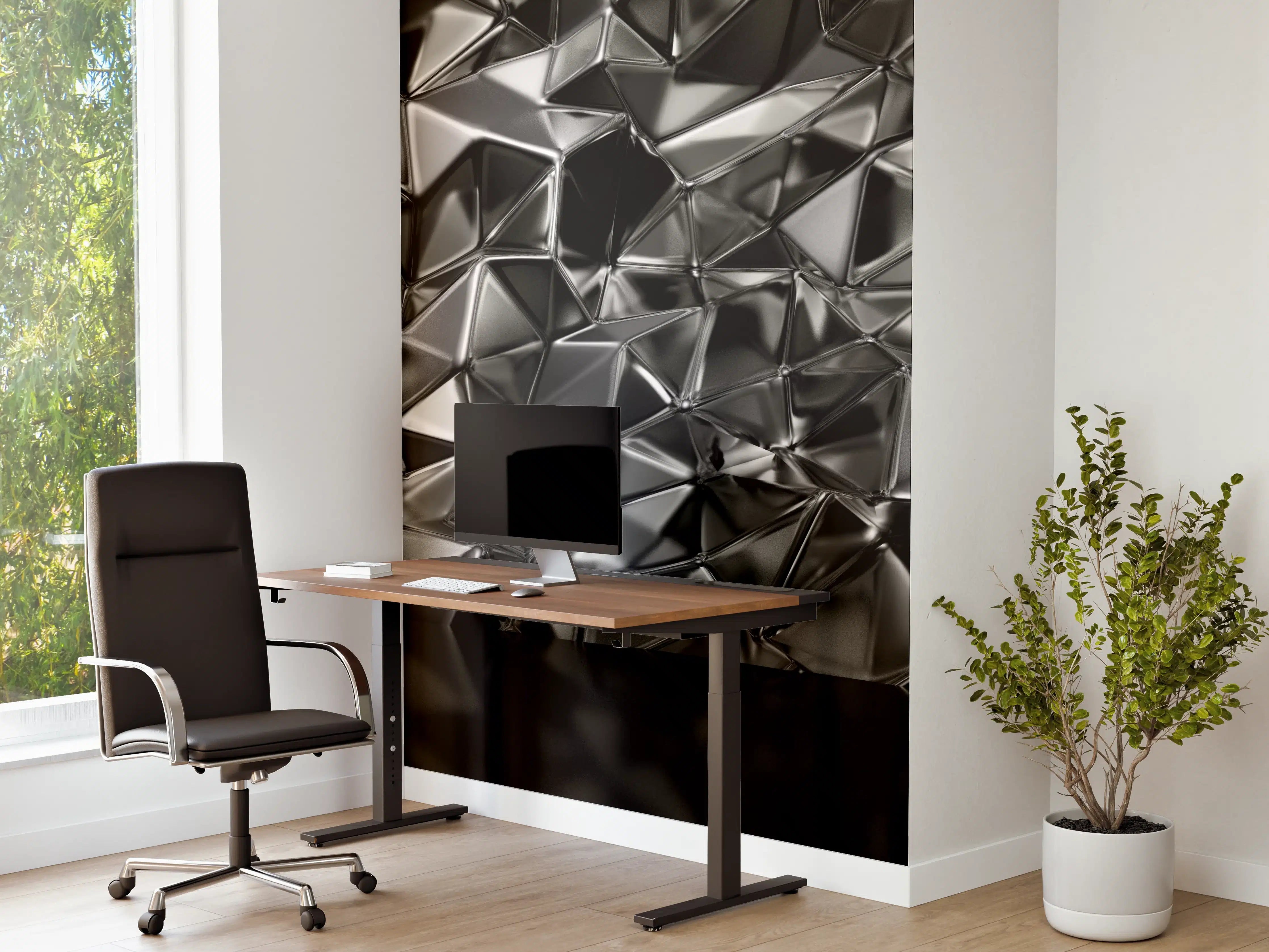 Büro Wandgestaltung - Abstrakter Kristall Hintergrund