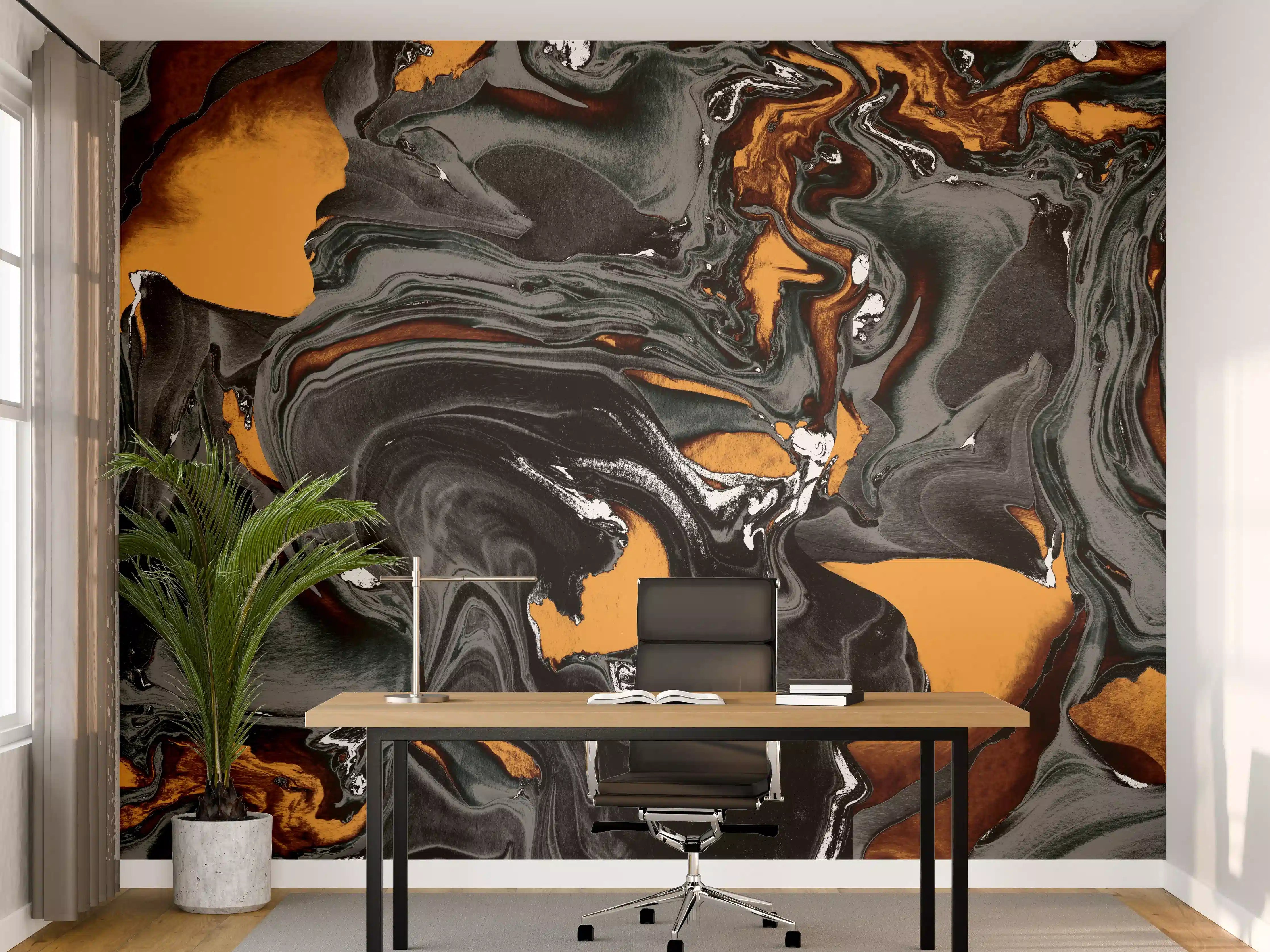 Büro Wandgestaltung - Abstrakter Kunsthintergrund