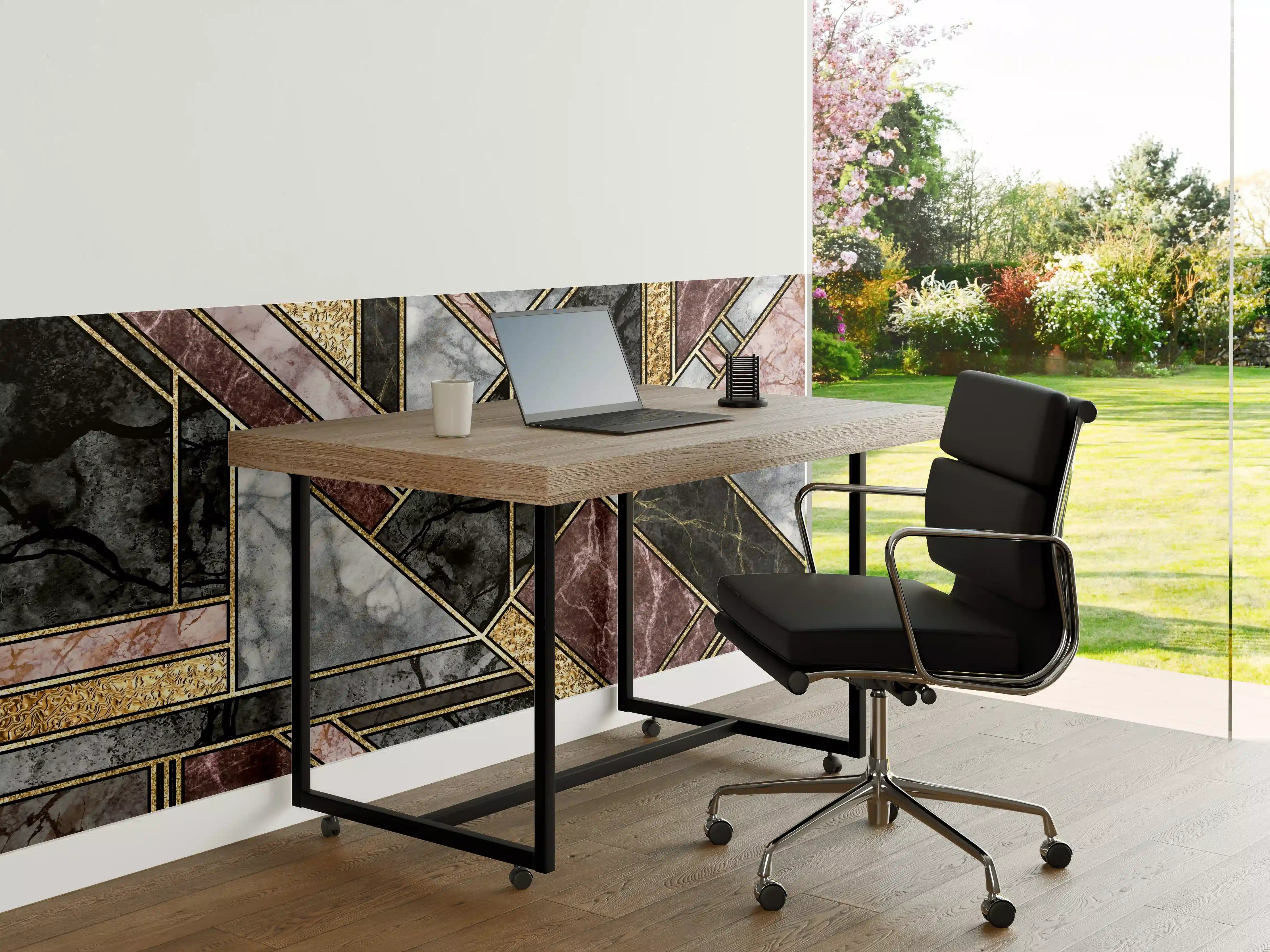 Büro Wandgestaltung - Abstrakter Marmor Mosaik Hintergrund