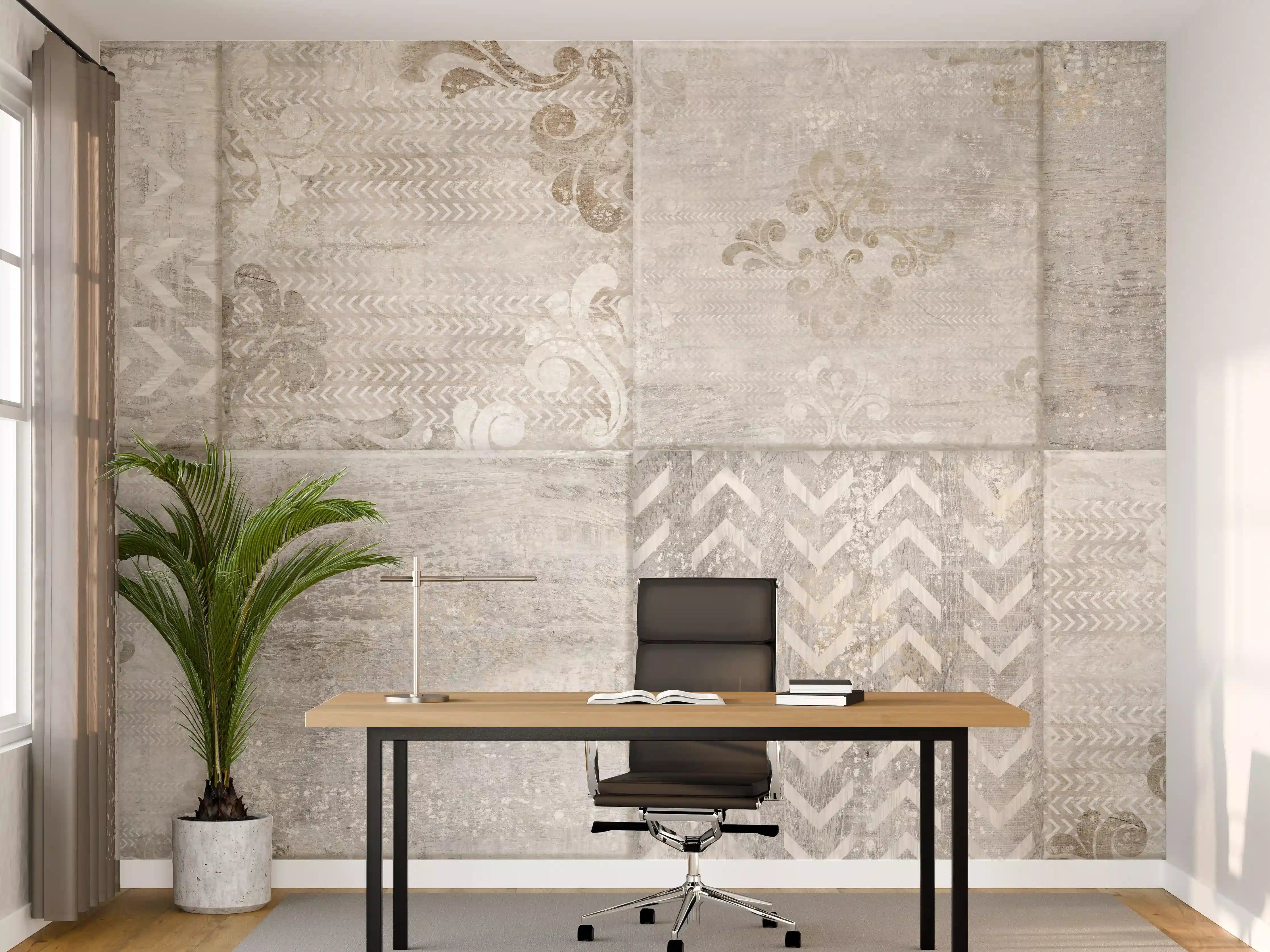 Büro Wandgestaltung - Abstrakter Mosaik Hintergrund