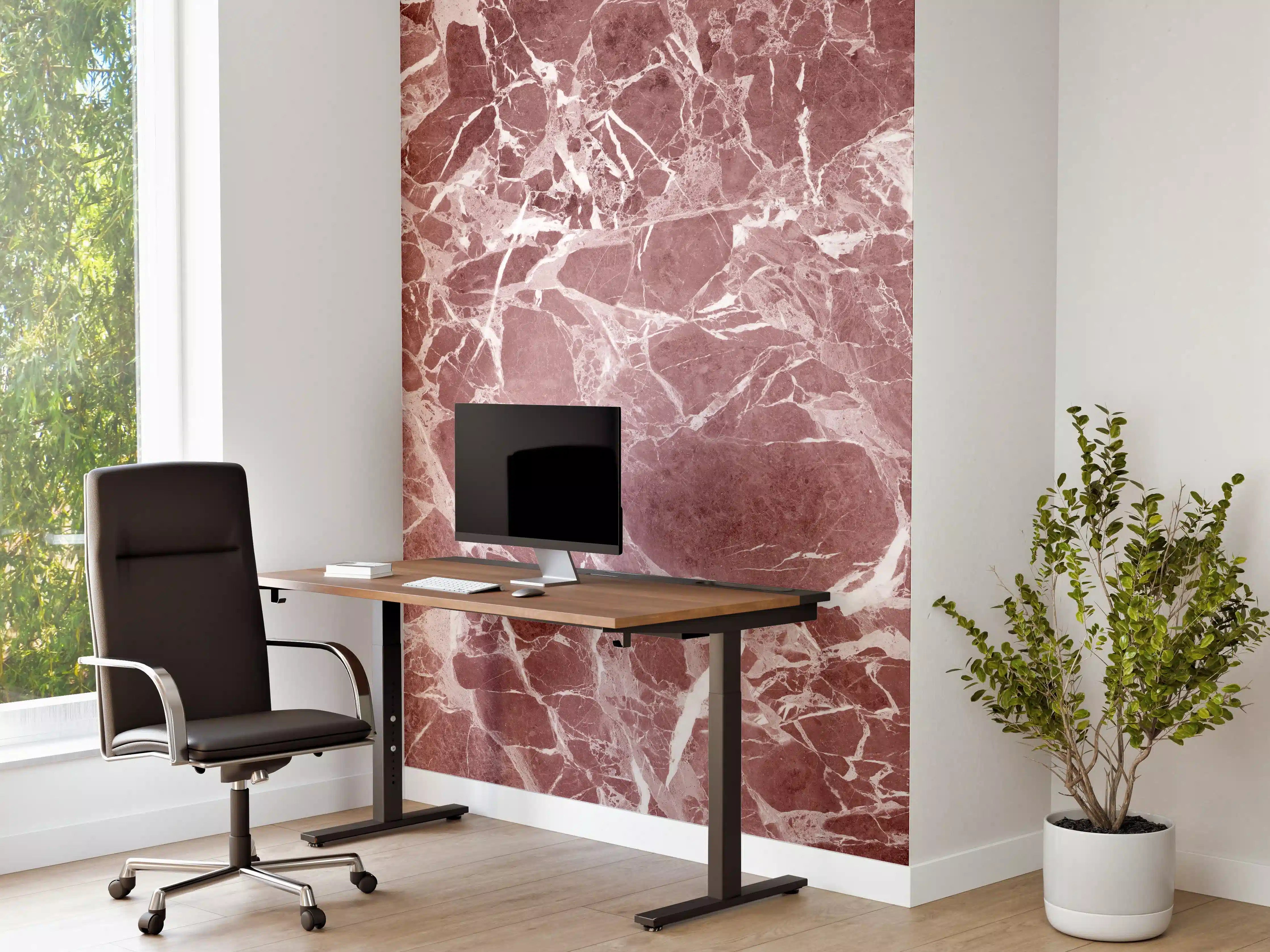 Büro Wandgestaltung - Abstrakter roter Marmor Textur