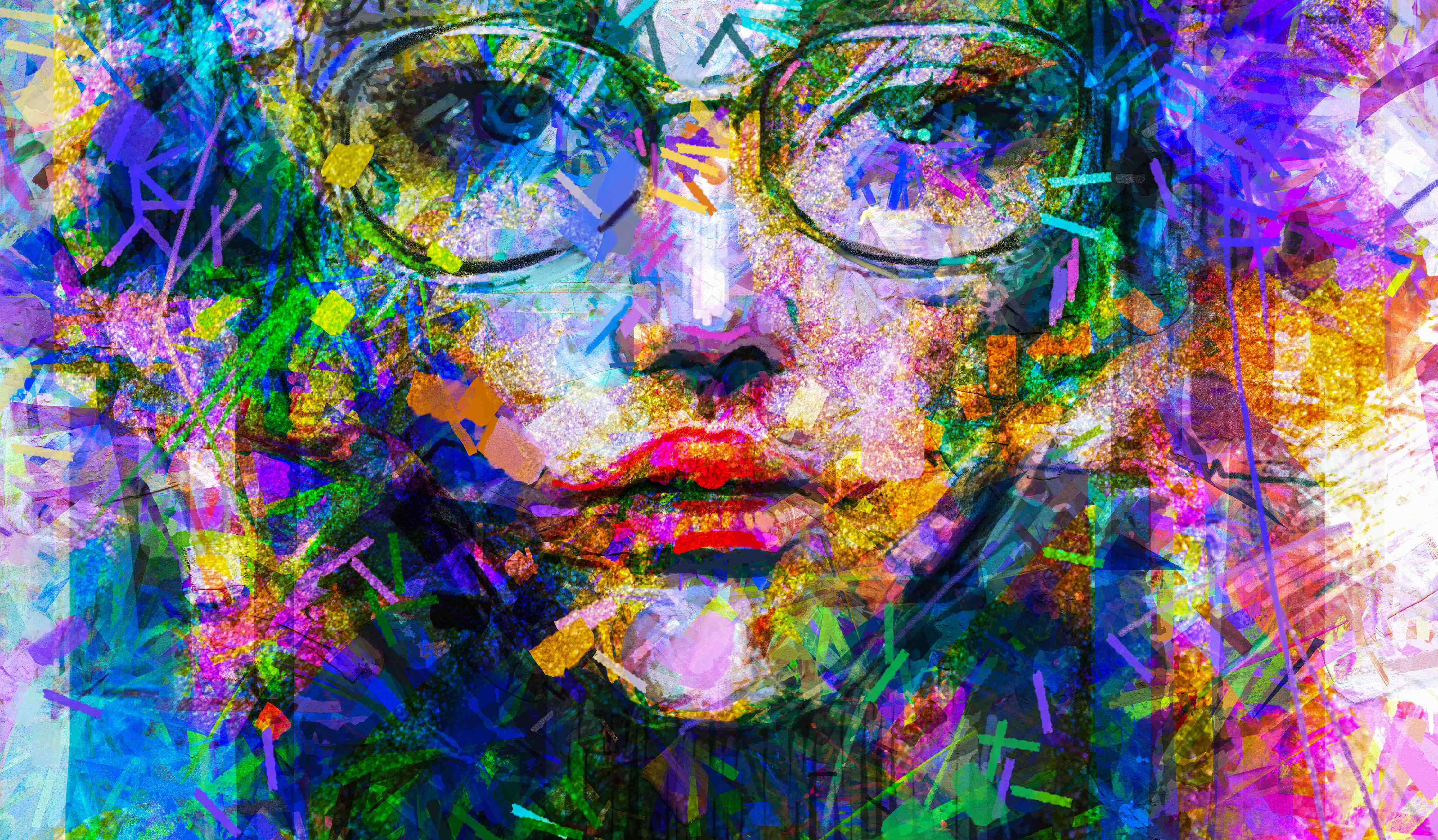 Büro Wandgestaltung-Abstraktes Acryl- und Ölfarben Kunstgemälde