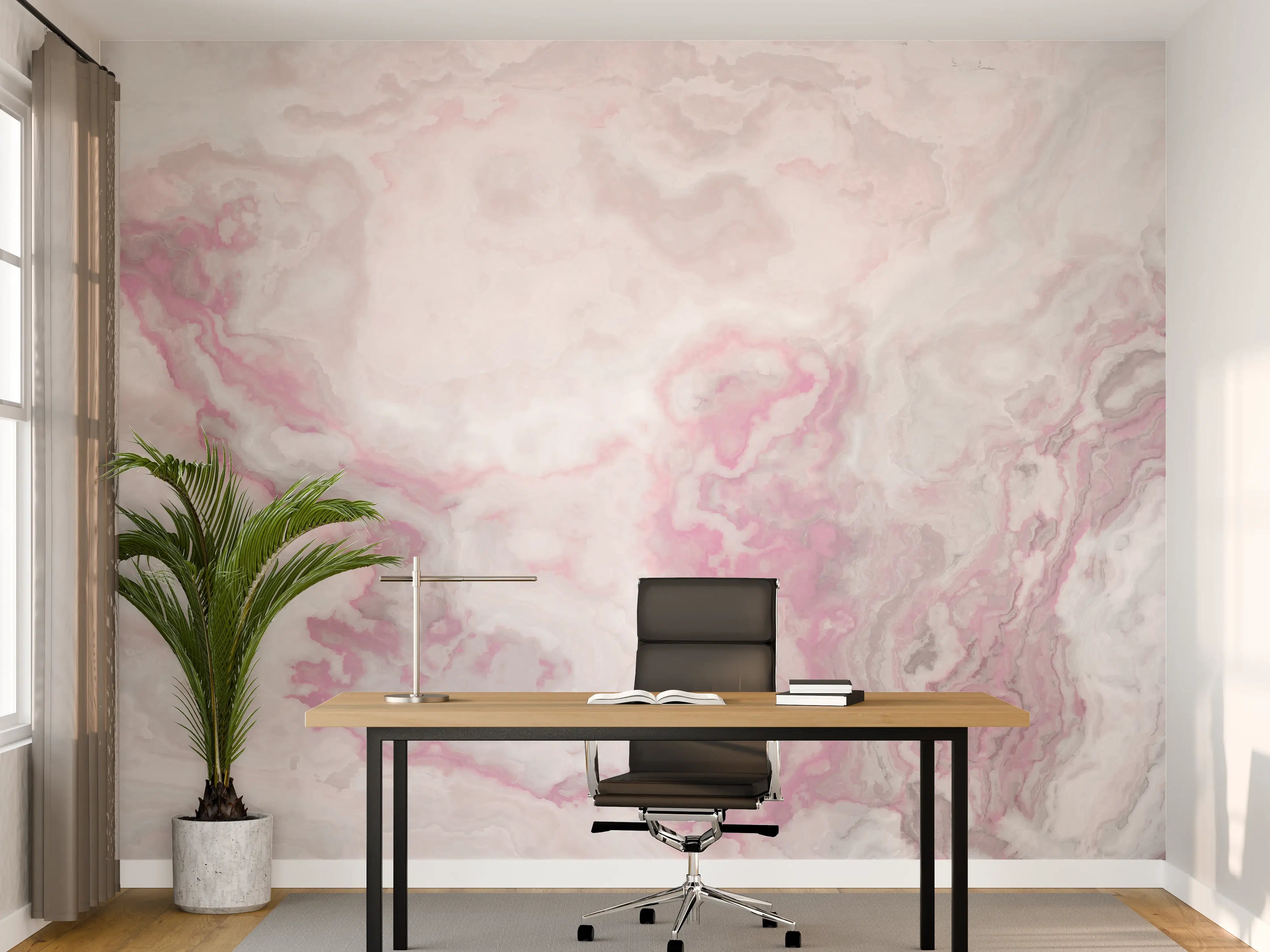 Büro Wandgestaltung - Abstraktes Aquarell