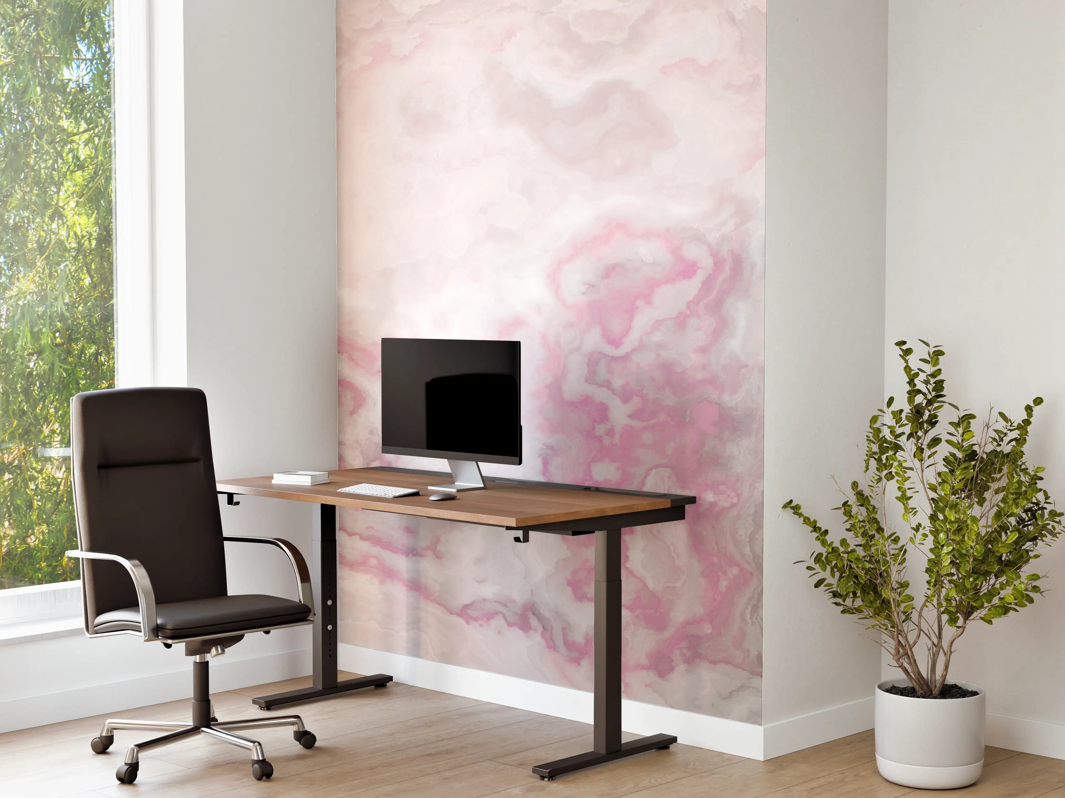 Büro Wandgestaltung - Abstraktes Aquarell
