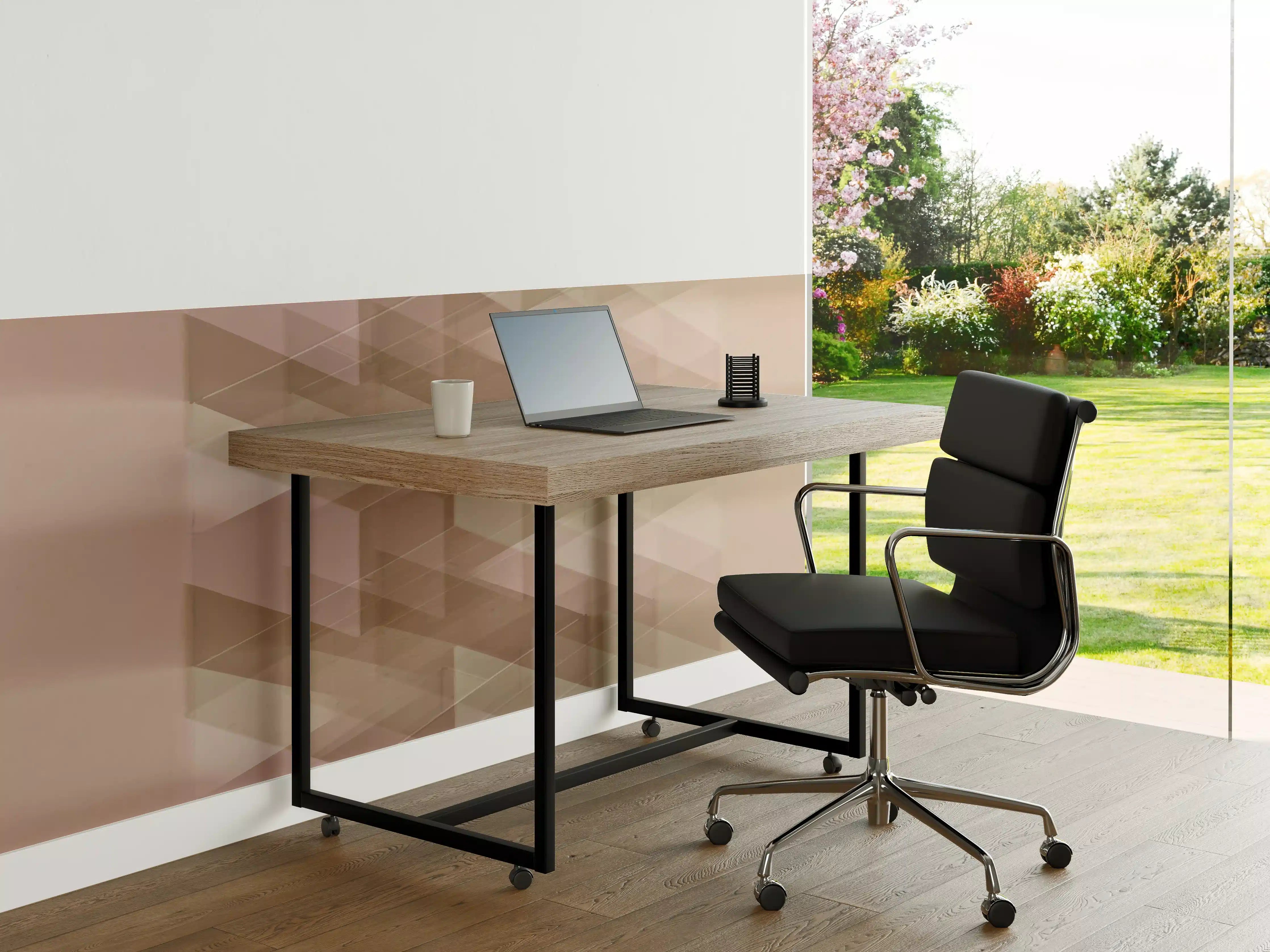 Büro Wandgestaltung - Abstraktes Braun-Geo-Muster