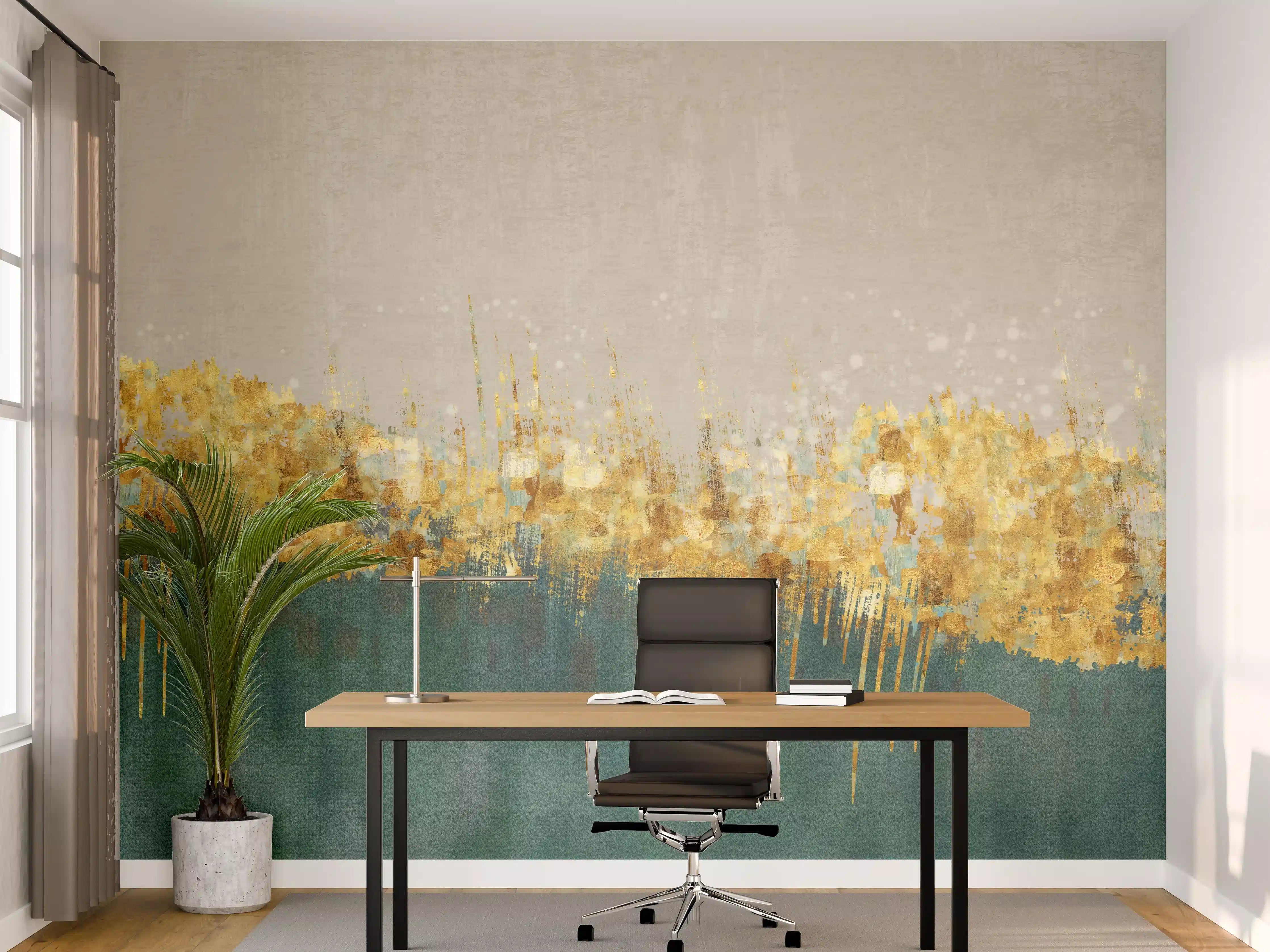 Büro Wandgestaltung - Abstraktes Design - Kunsttapete