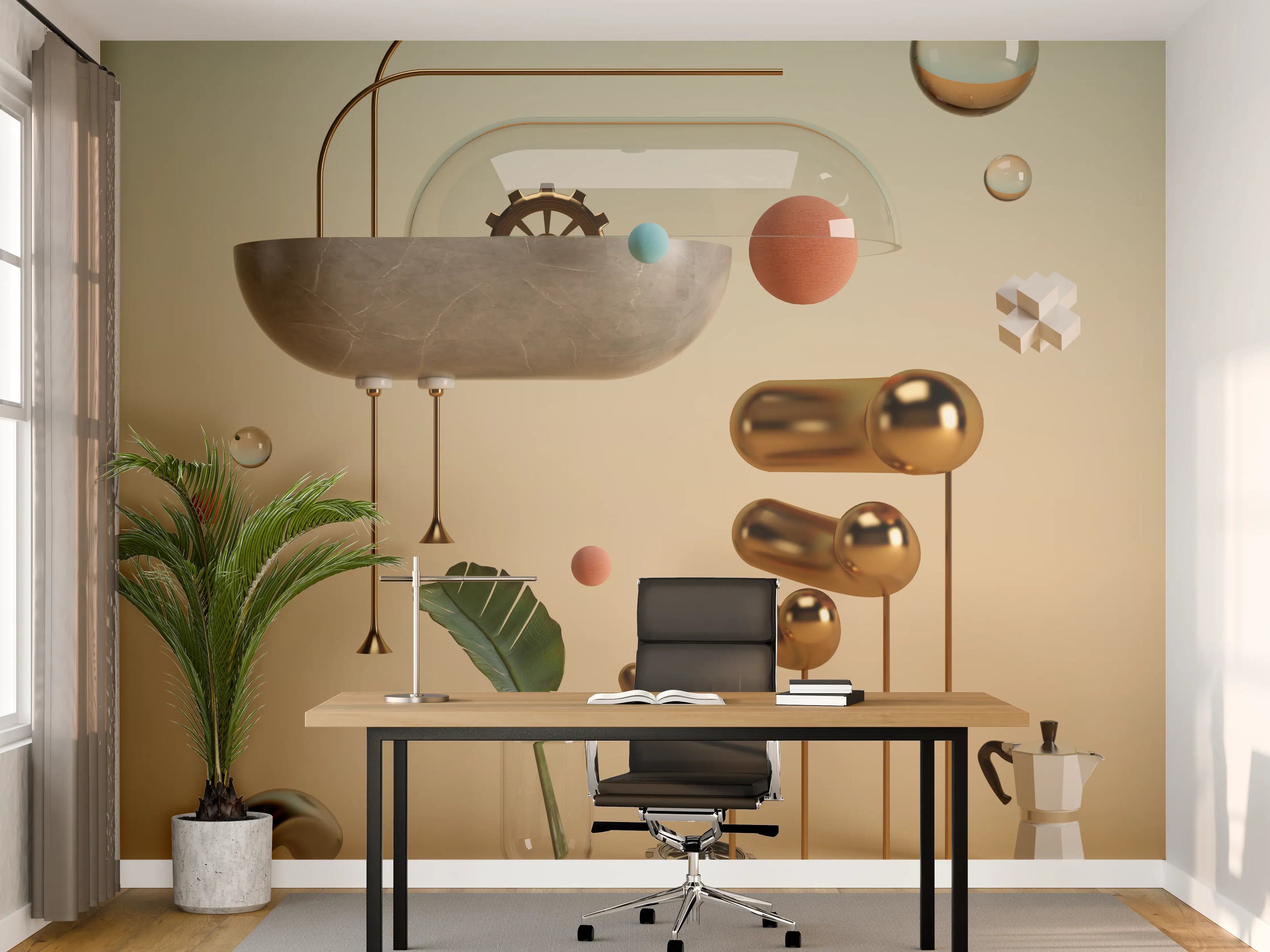 Büro Wandgestaltung - Abstraktes Design - Surrealismus