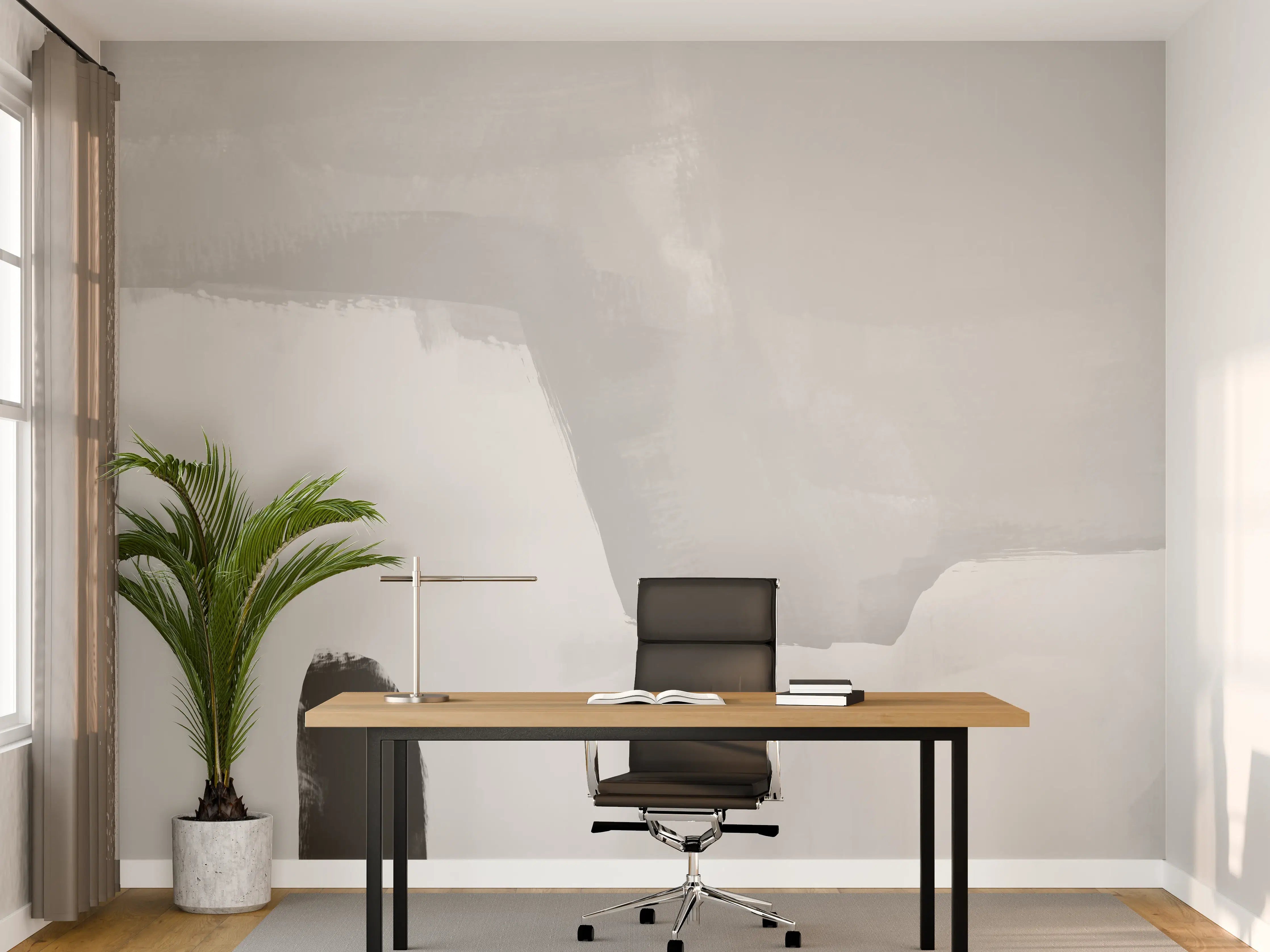 Büro Wandgestaltung - Abstraktes Gemälde - Pinselstriche