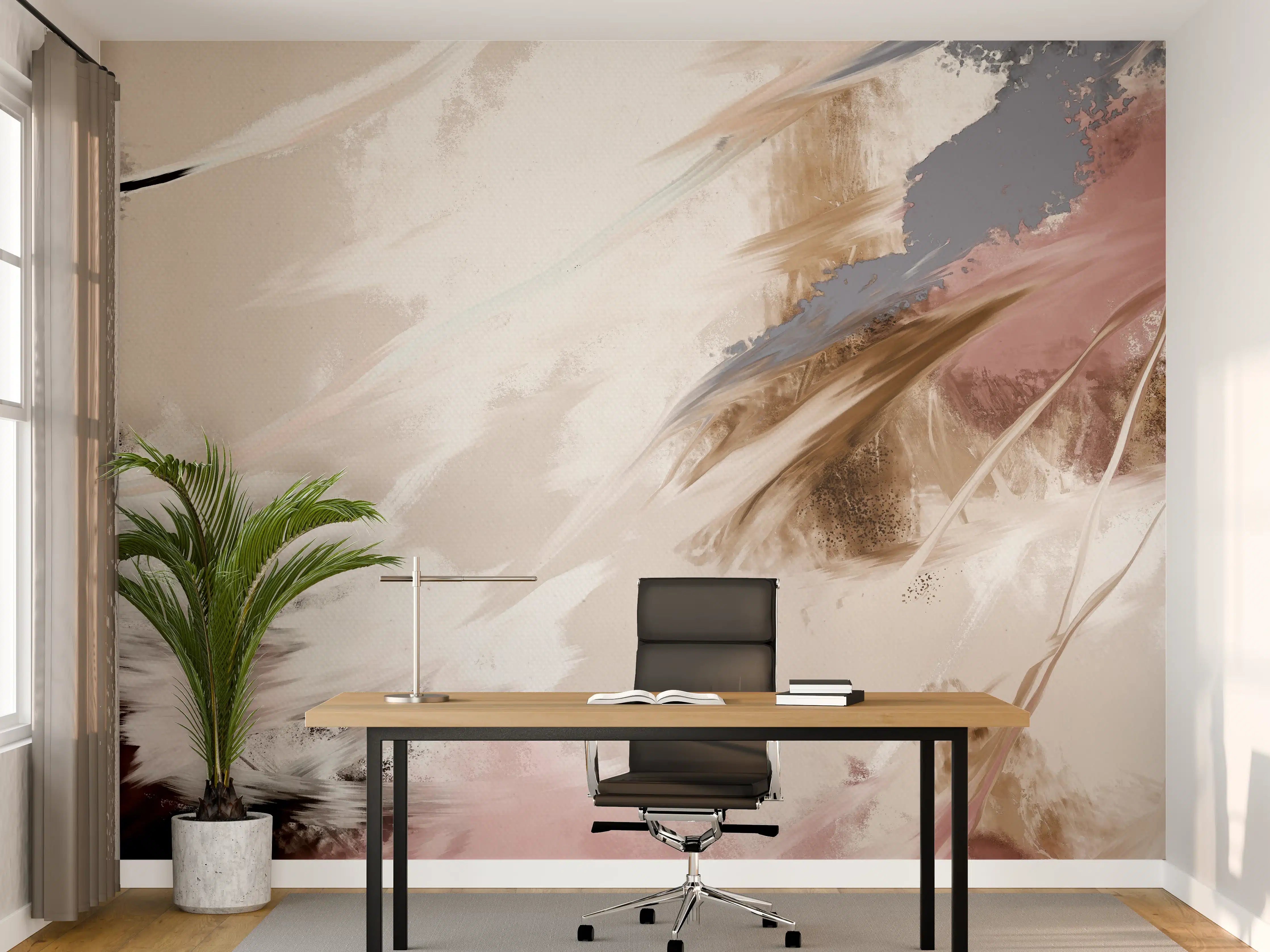 Büro Wandgestaltung - Abstraktes Gemälde - Wolken Muster