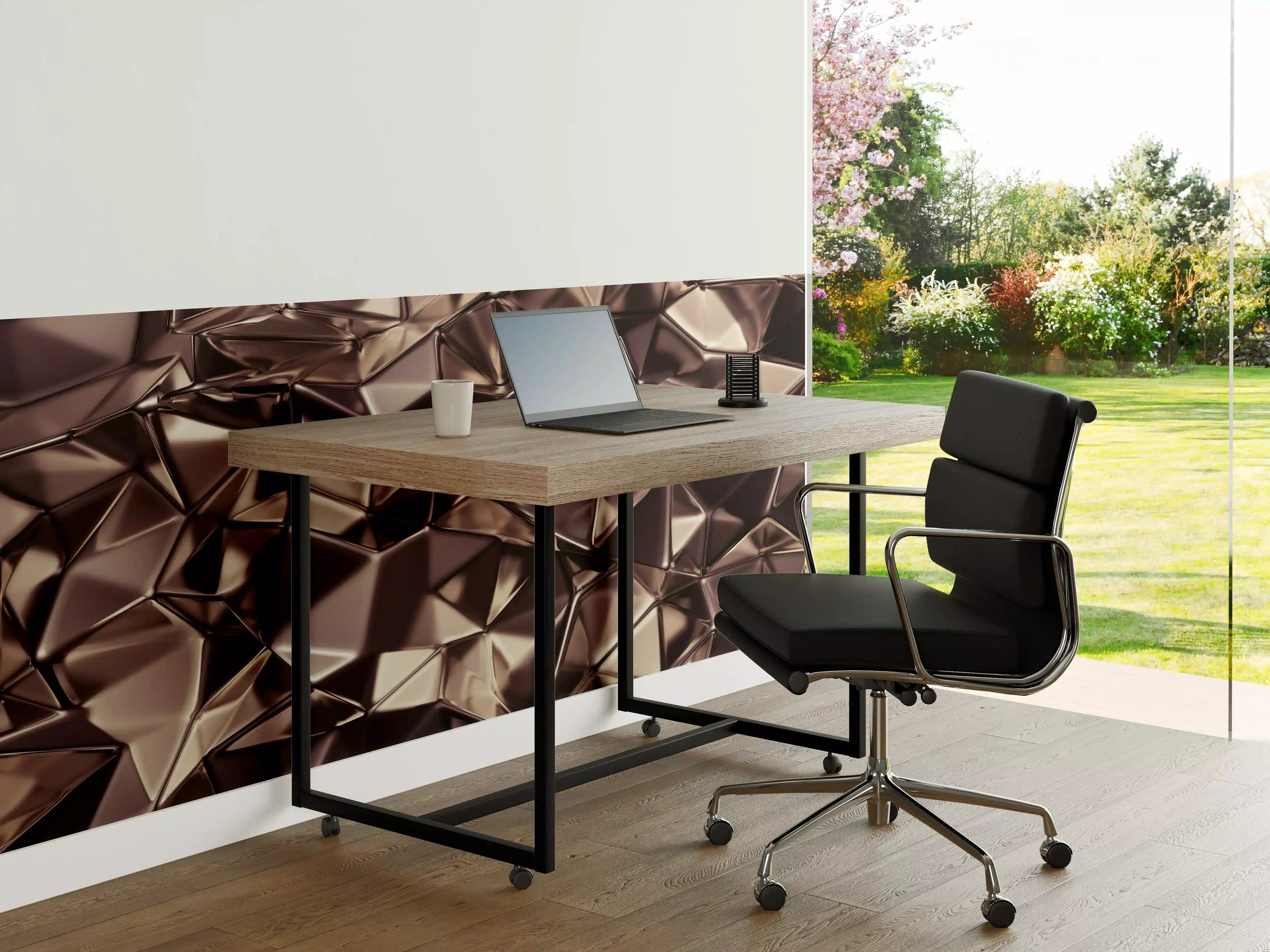 Büro Wandgestaltung - Abstraktes Kristall Muster