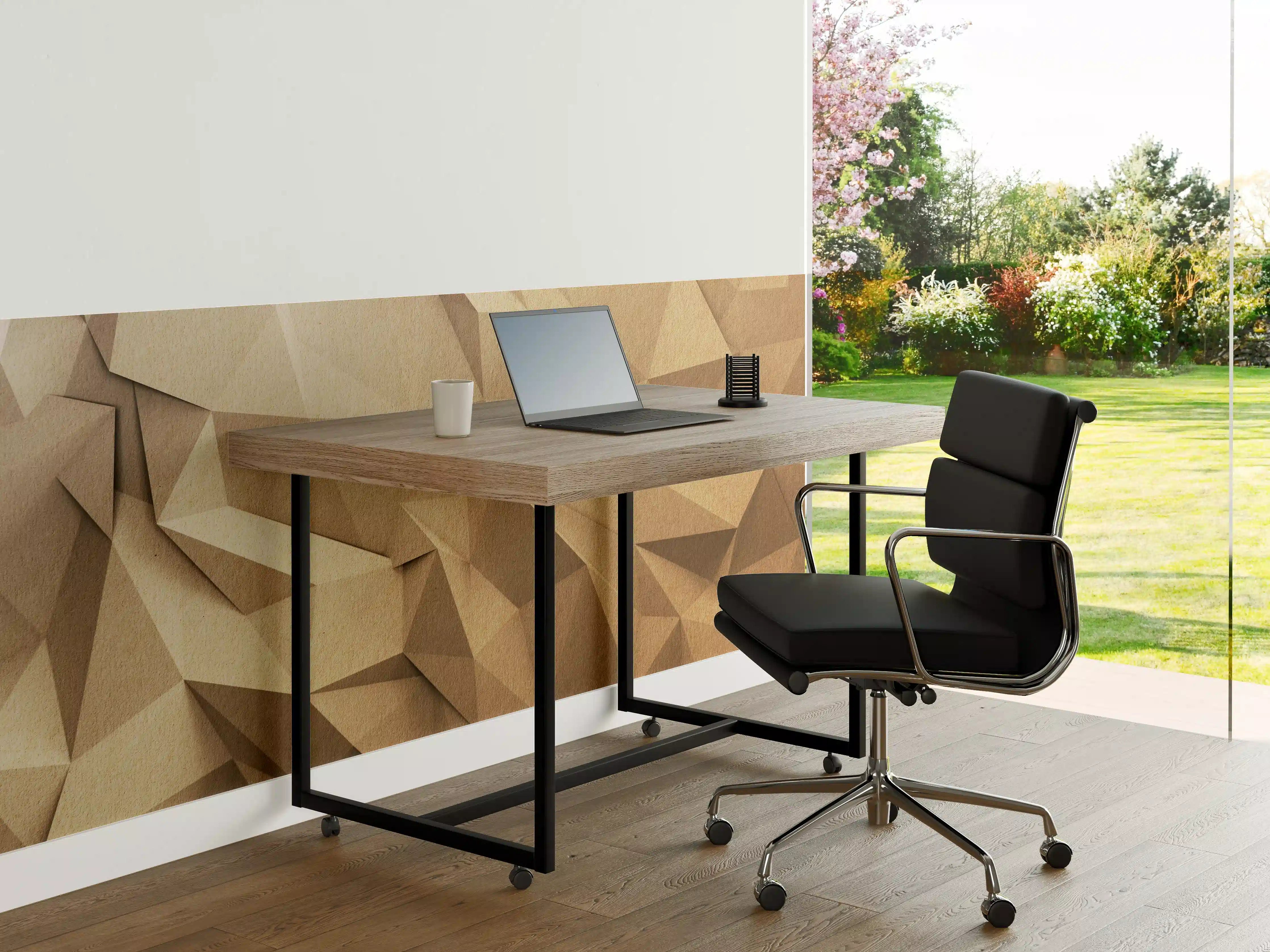 Büro Wandgestaltung - Abstraktes Polygon Handwerk