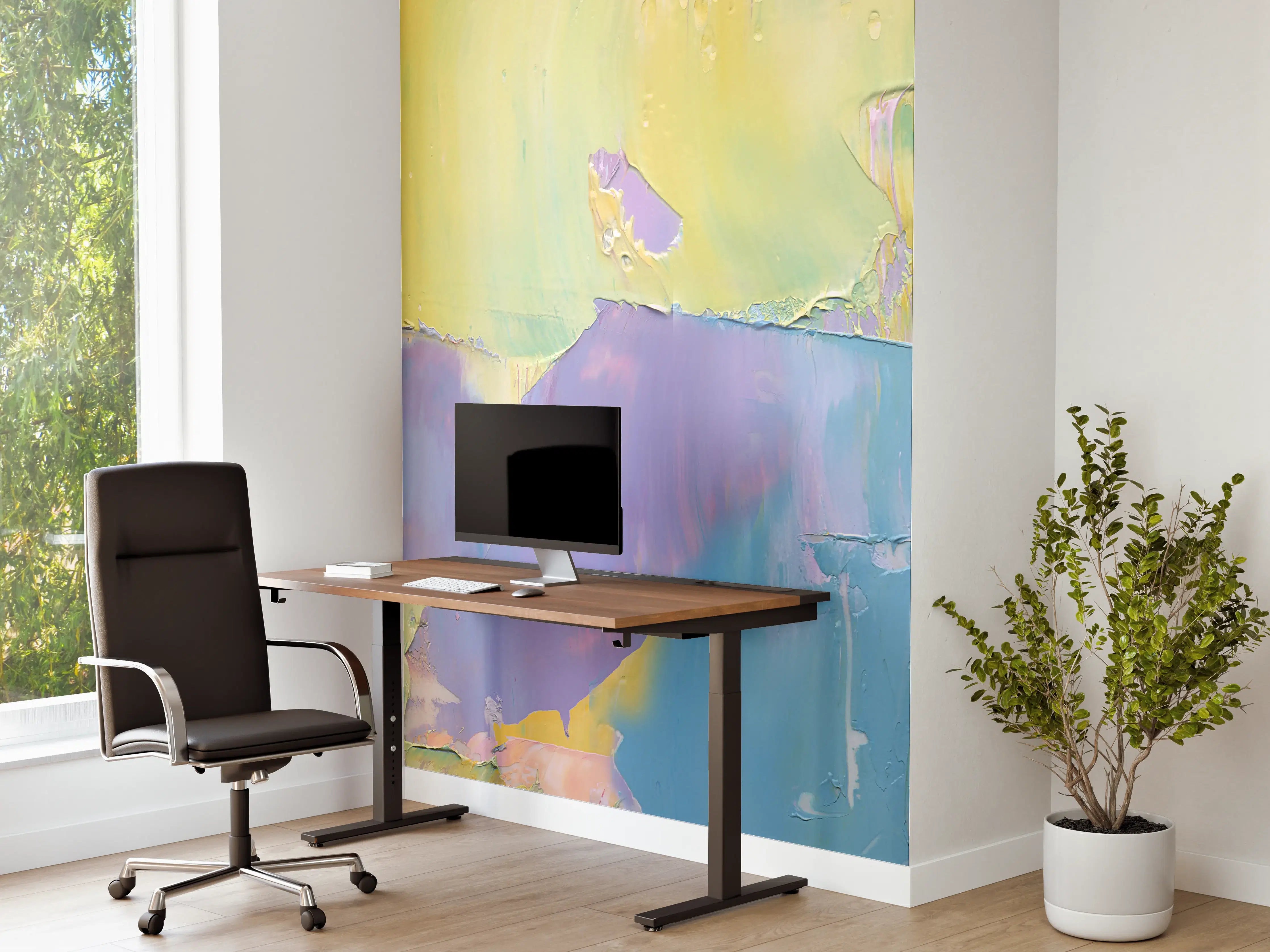 Büro Wandgestaltung - Acryl Kunstwerk - bunt