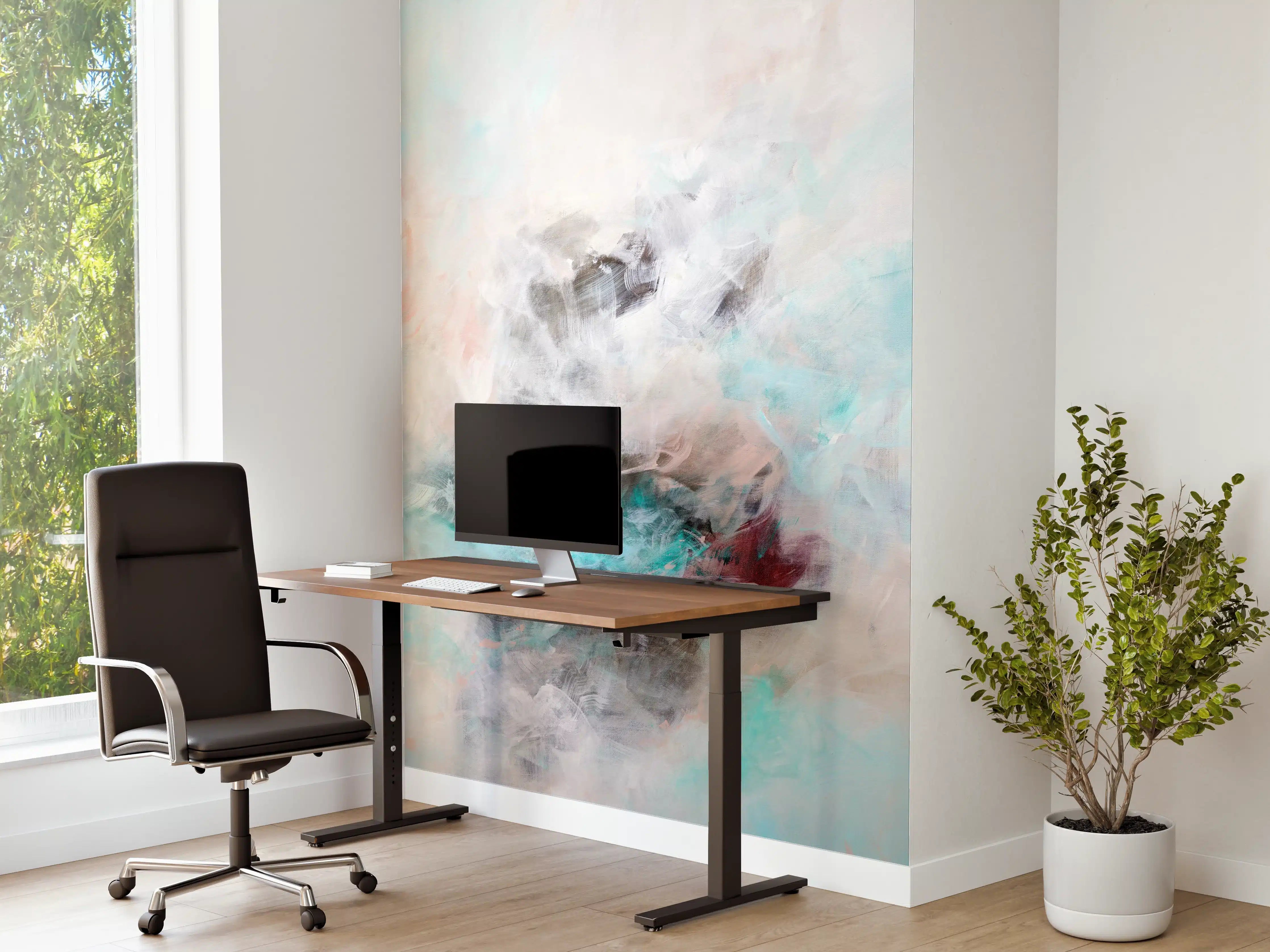 Büro Wandgestaltung - Acryl Zeichnung - Gemälde
