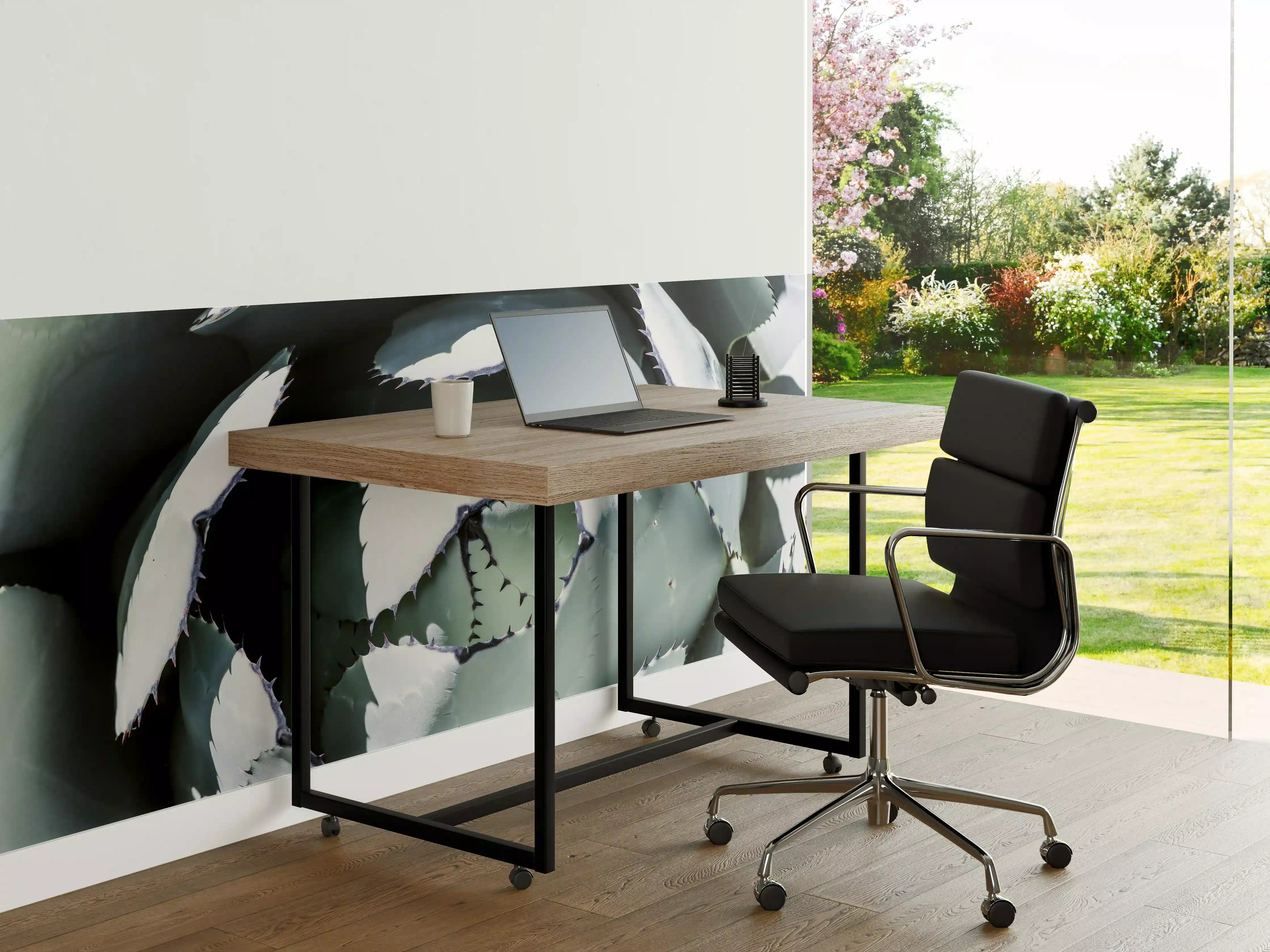 Büro Wandgestaltung - Agave-Blatt Muster