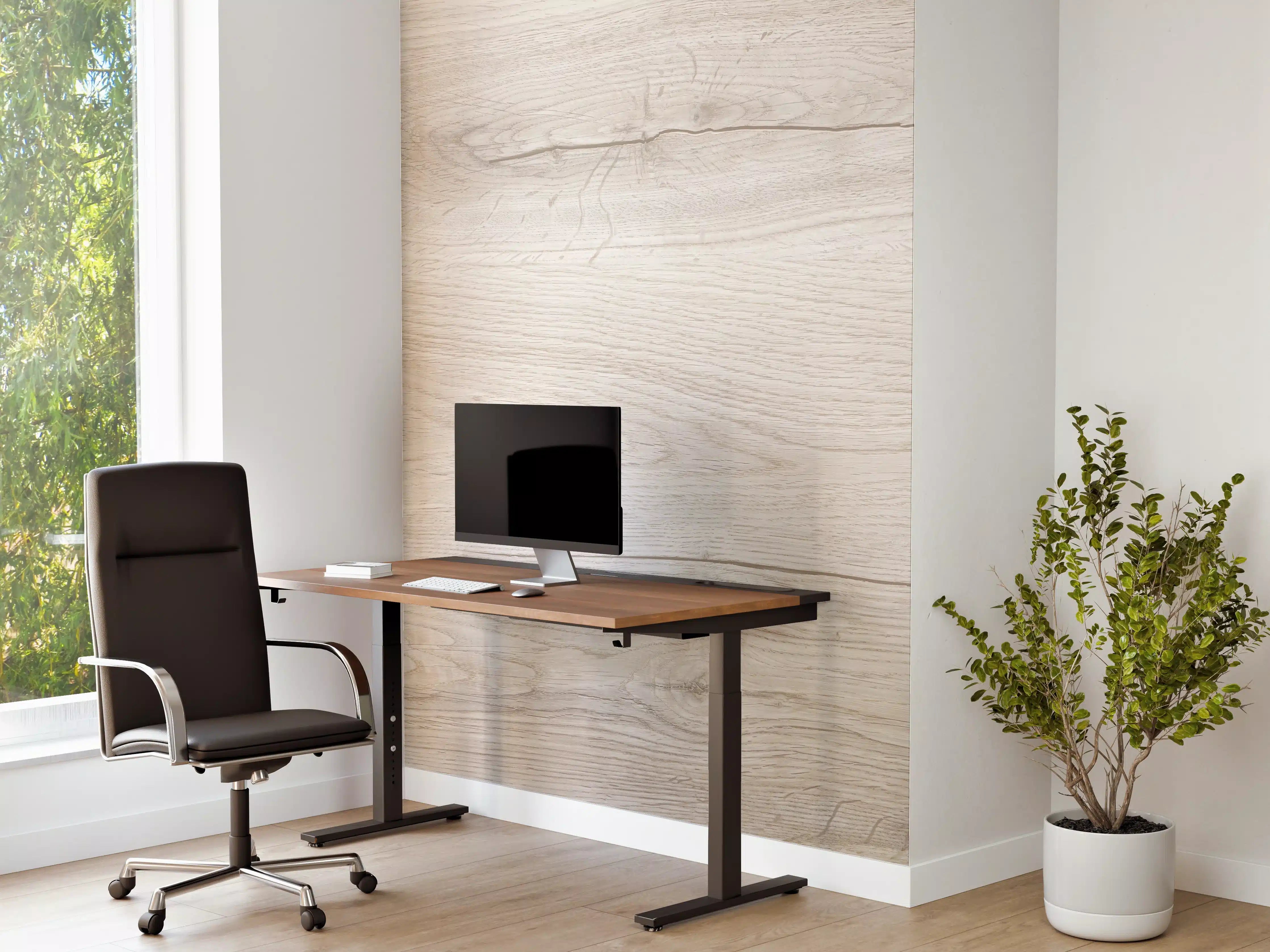 Büro Wandgestaltung - Ahornholzplatte