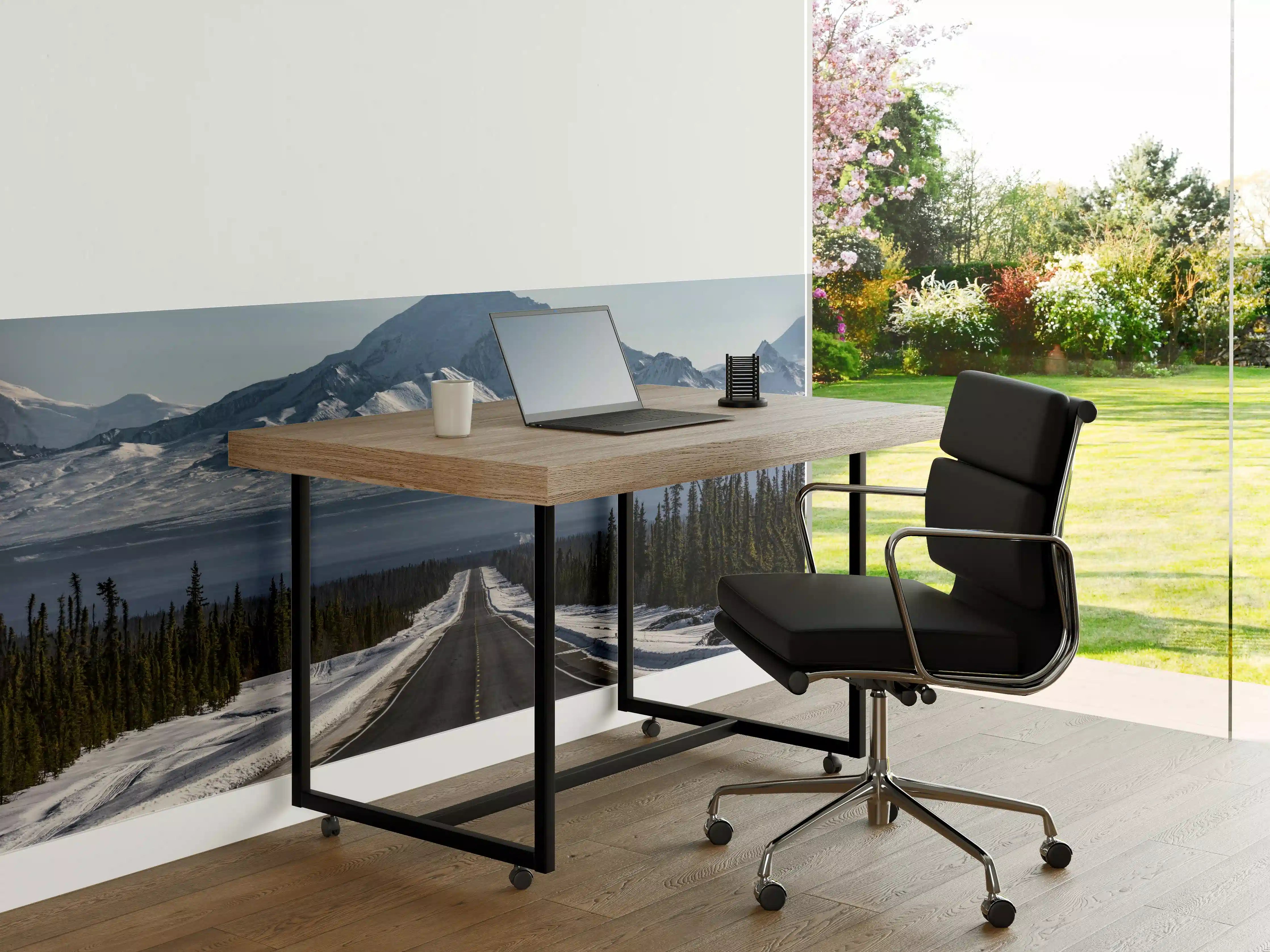Büro Wandgestaltung - Alaskas Bergstraße im Winter