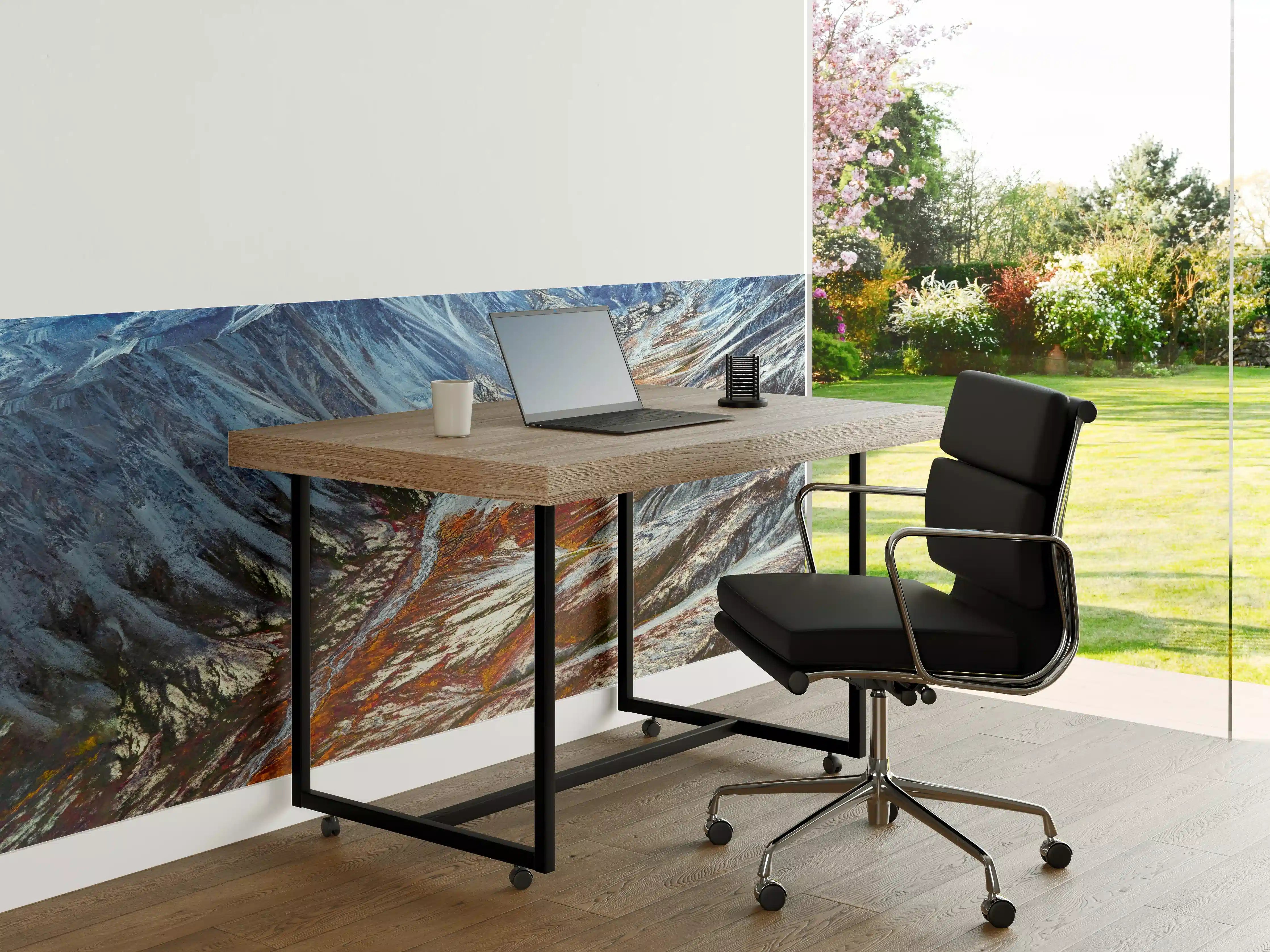 Büro Wandgestaltung - Alaskas Winter Berge Abstrakt