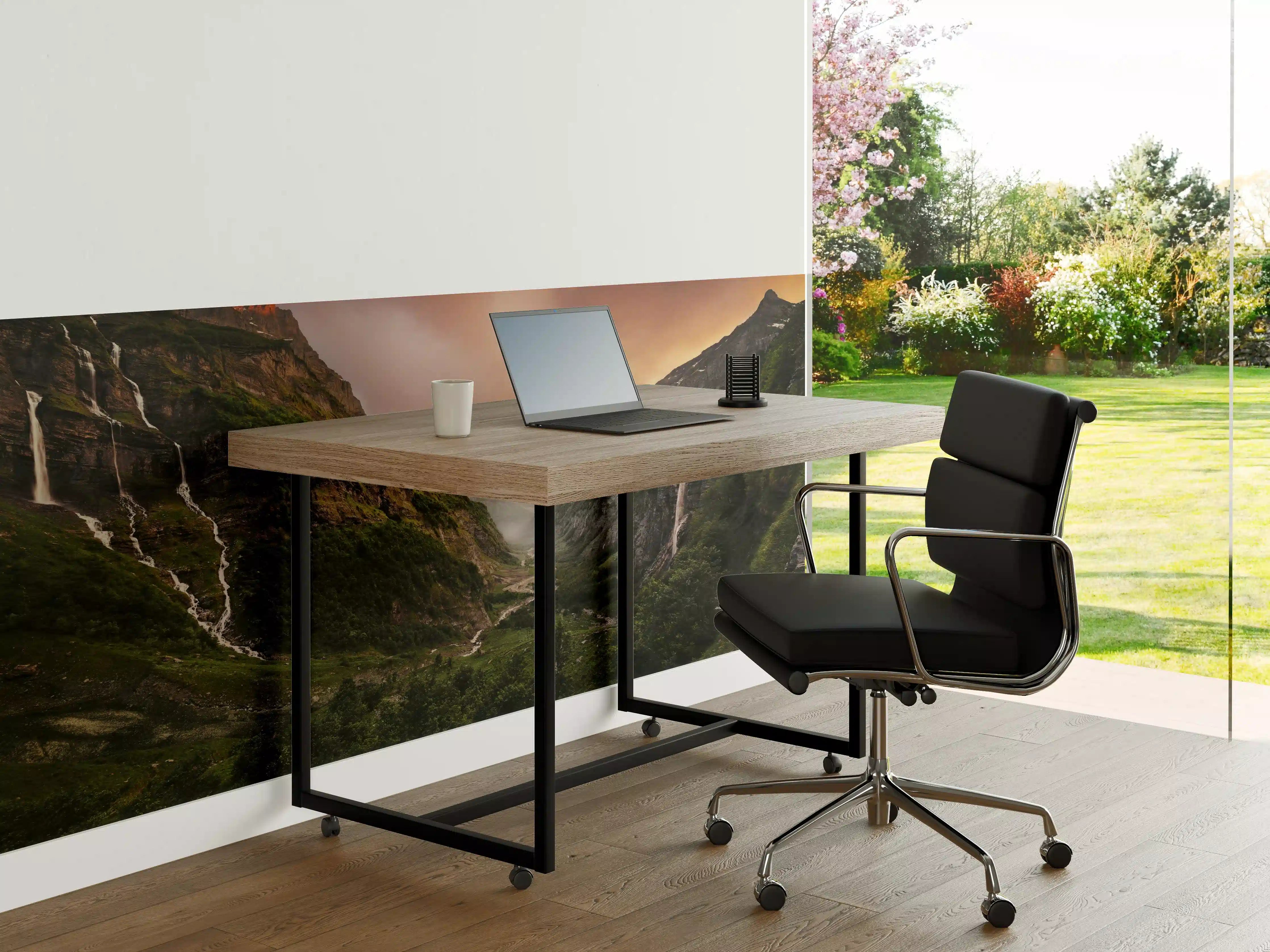 Büro Wandgestaltung - Alpen Bergsonnenuntergang