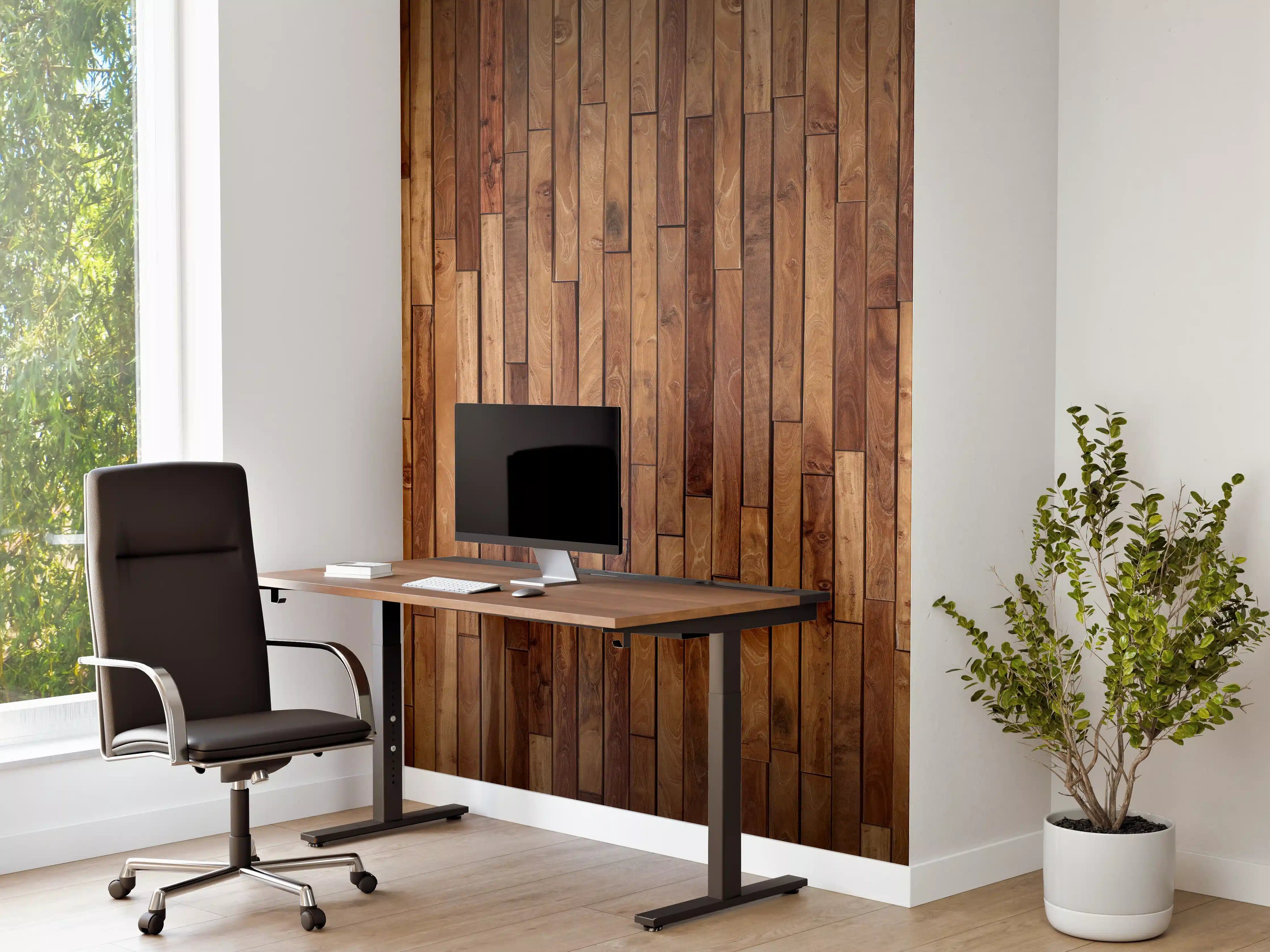 Büro Wandgestaltung - Alte Kiefernholz Planken