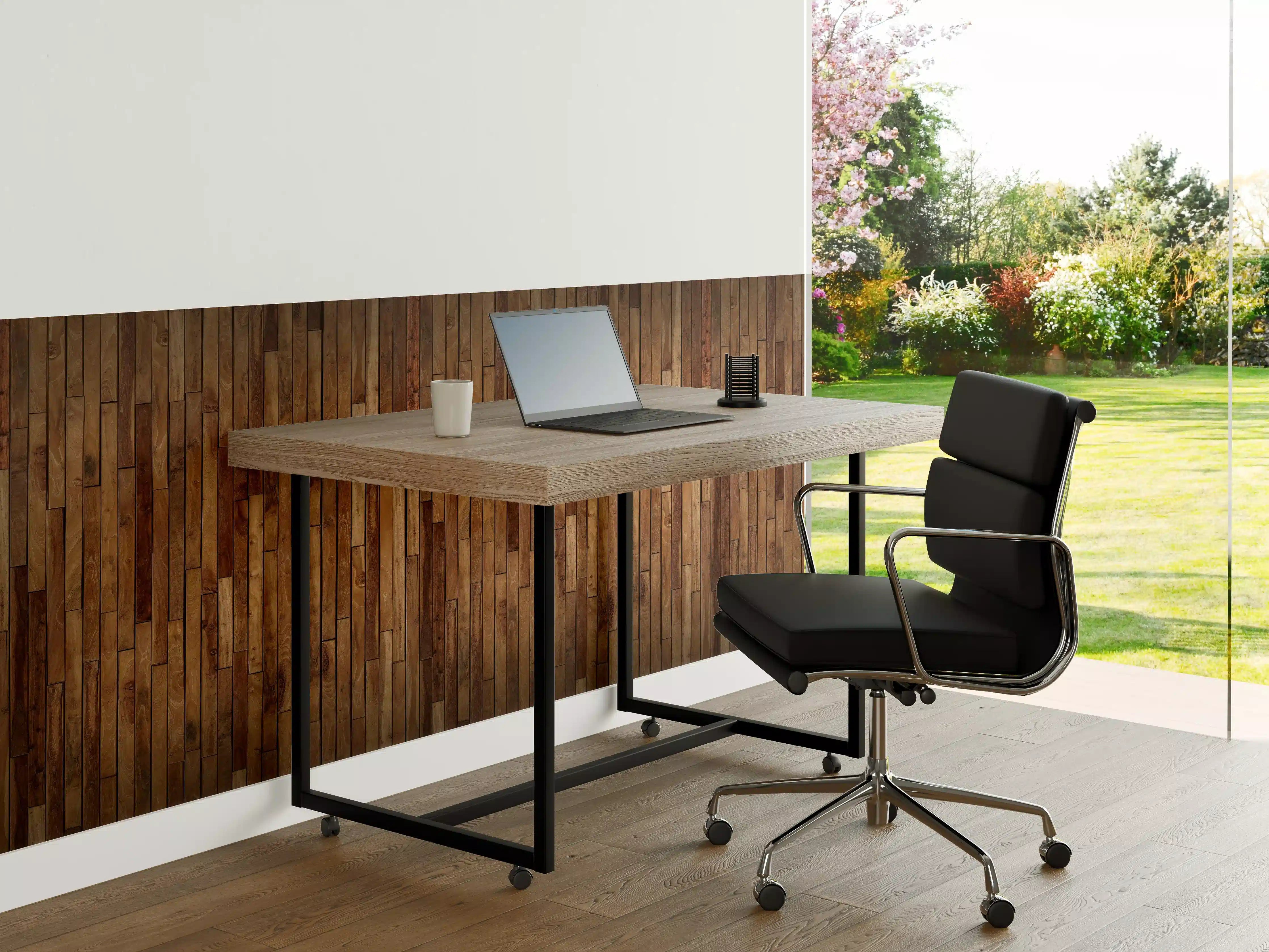 Büro Wandgestaltung - Alte Kiefernholz Planken