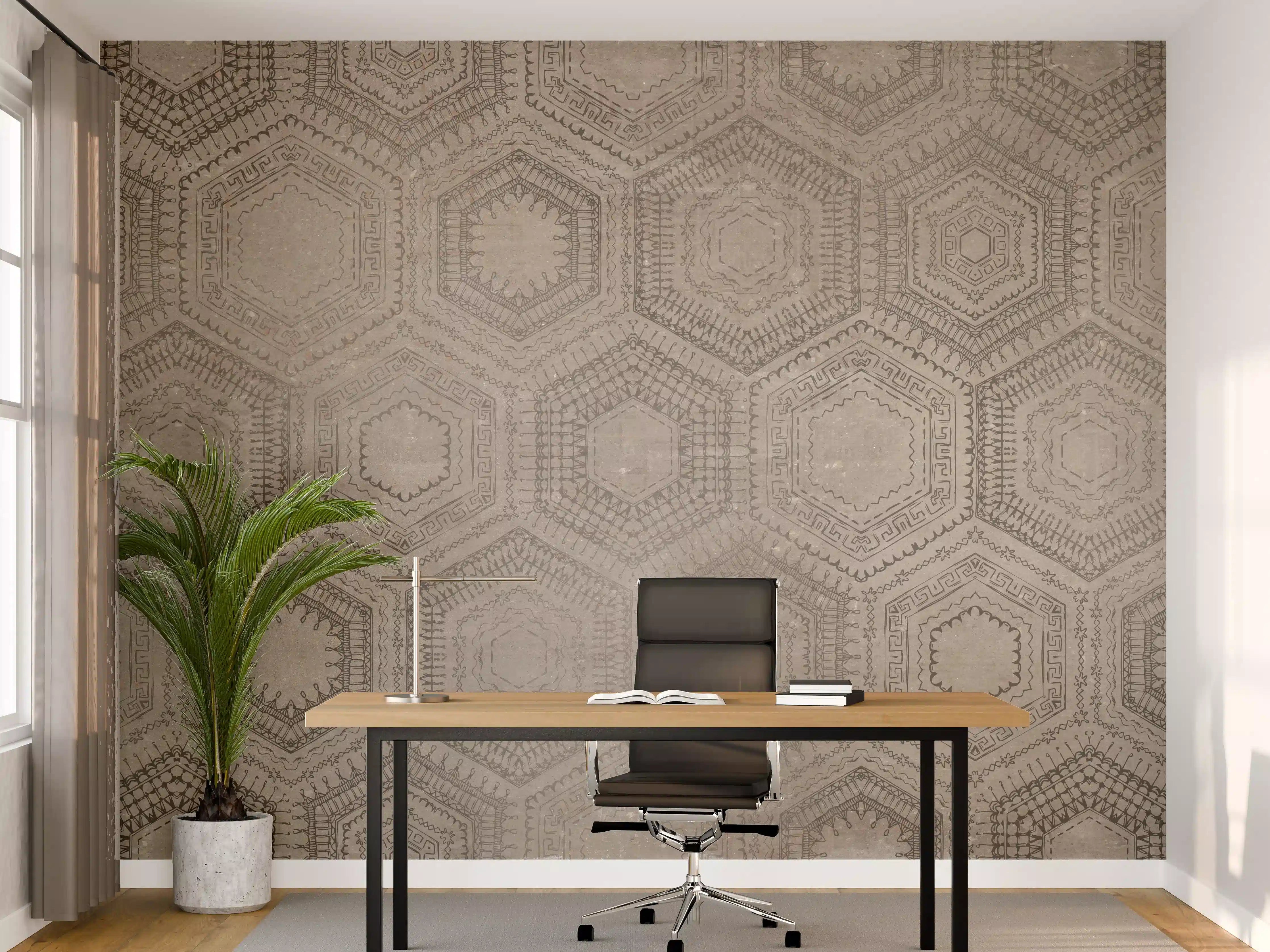 Büro Wandgestaltung - Alte Orientalische Mosaik