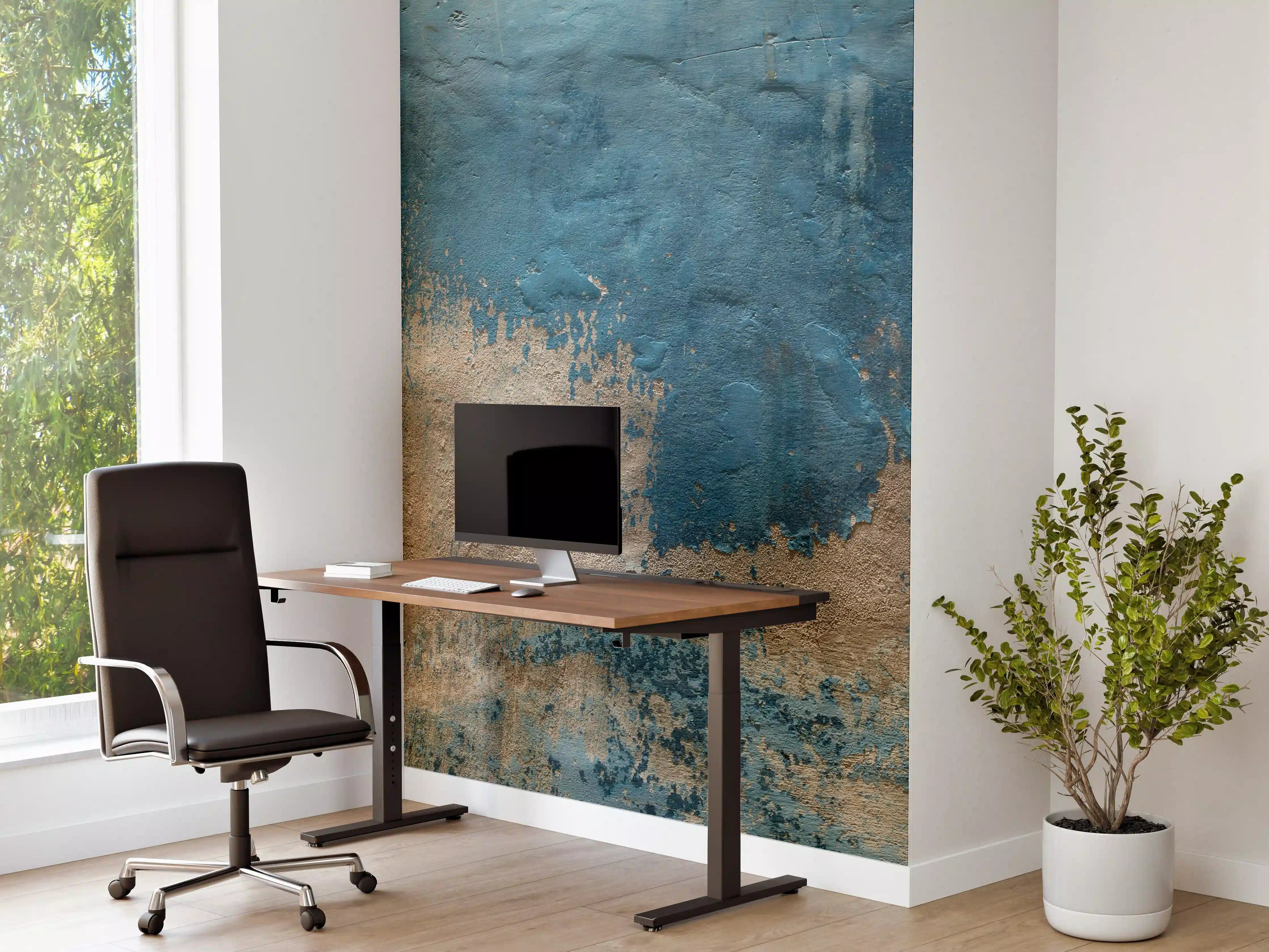 Büro Wandgestaltung - Alte Wand mit kaputtem Putz