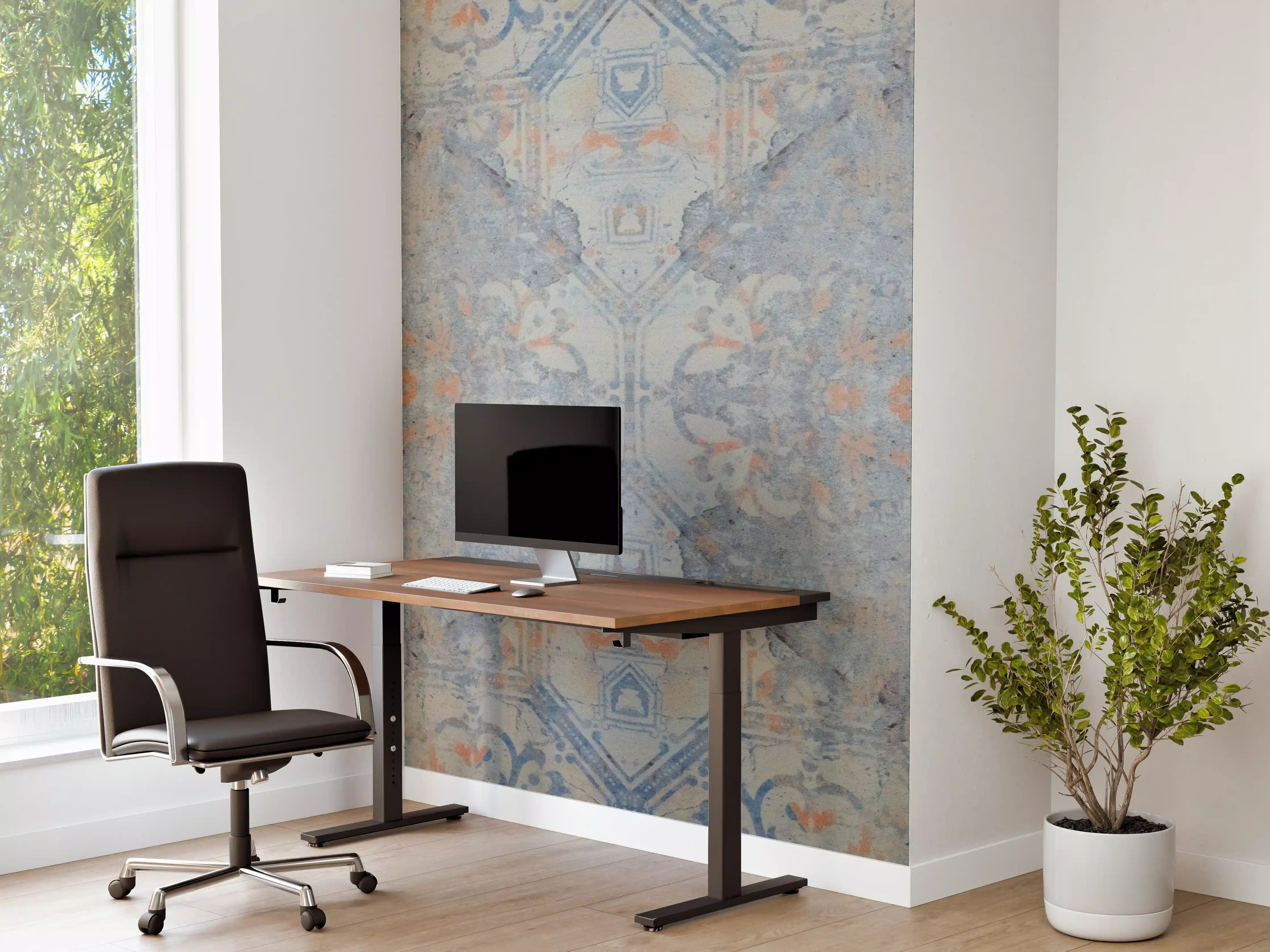 Büro Wandgestaltung - Alte blaue Vintage Fliesen