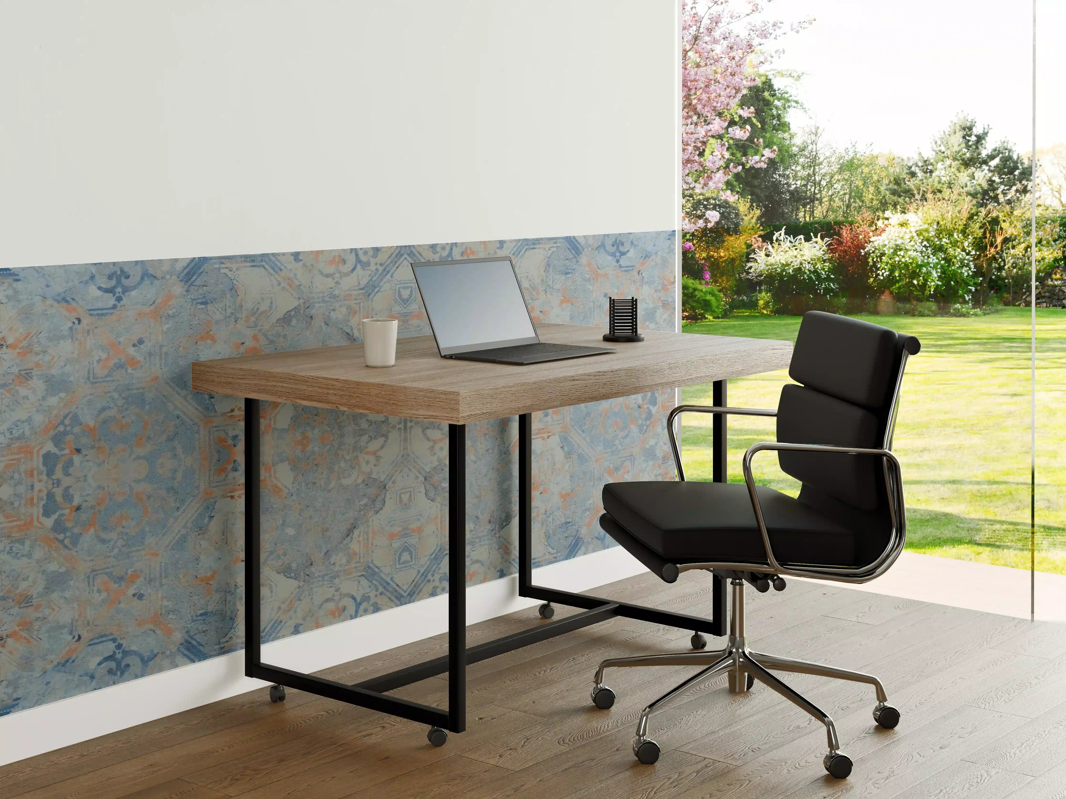 Büro Wandgestaltung - Alte blaue Vintage Fliesen