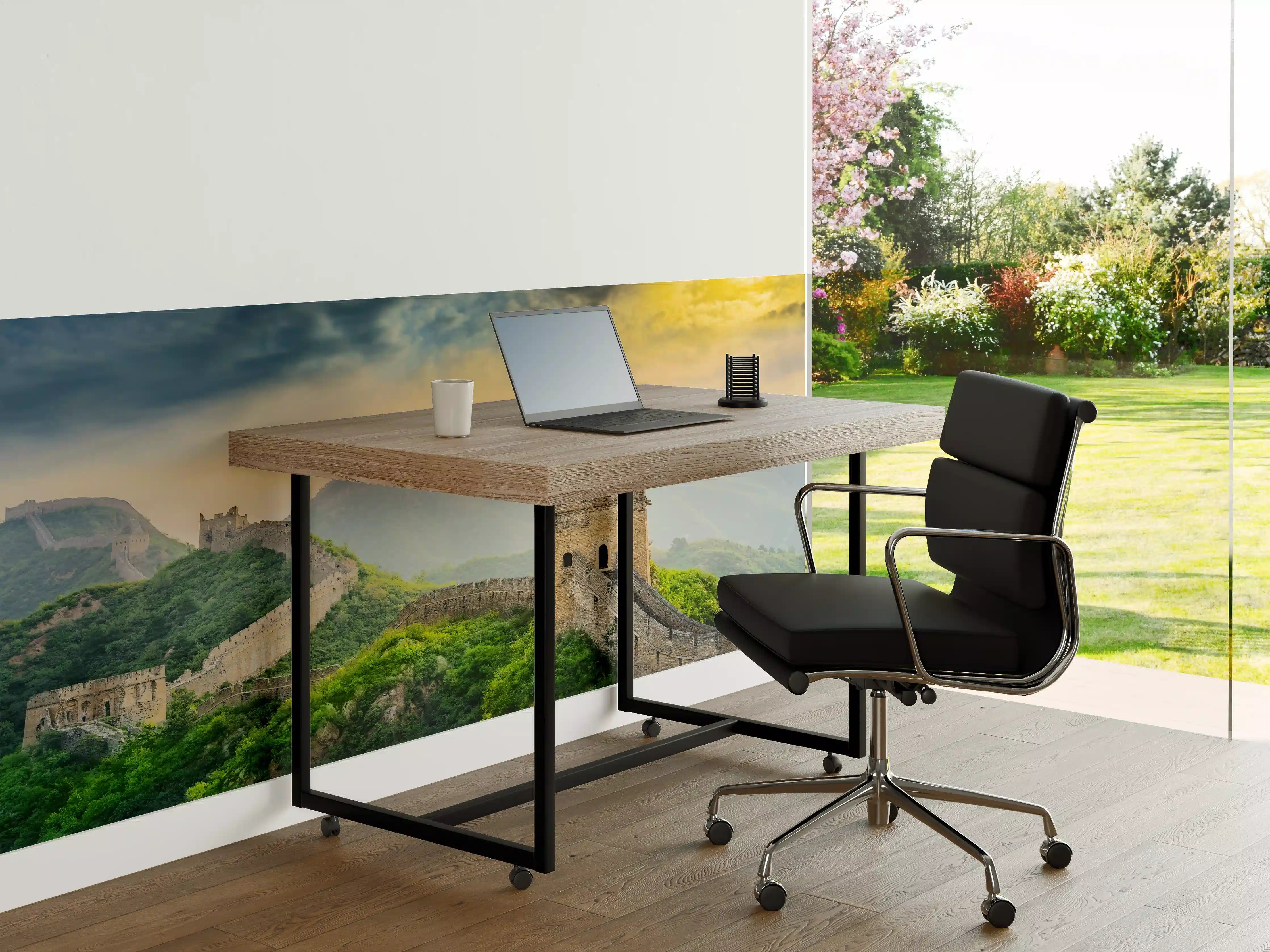 Büro Wandgestaltung - Alte chinesische Mauer bei Sonnenuntergang
