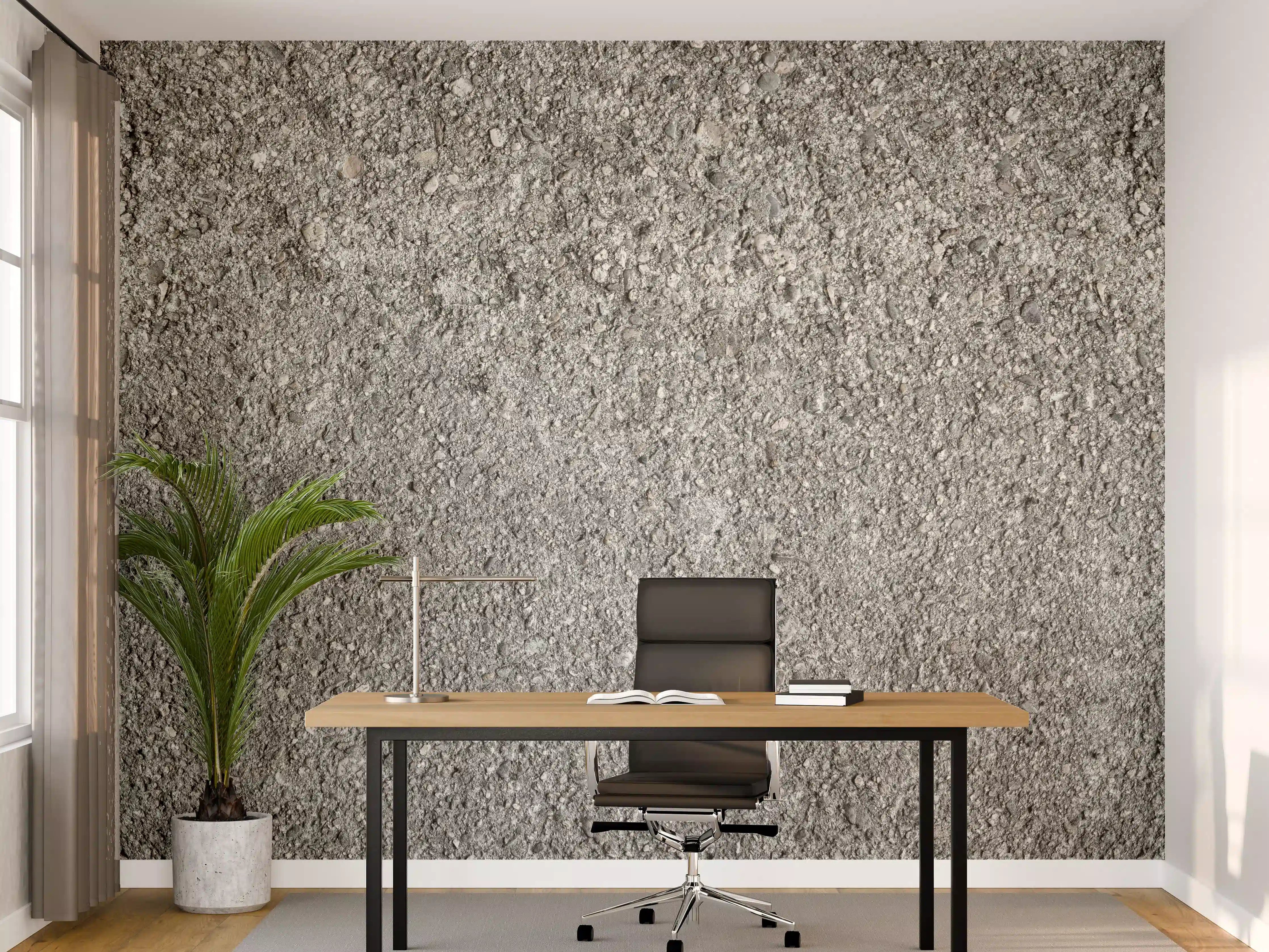 Büro Wandgestaltung - Alte felsige Betonwand